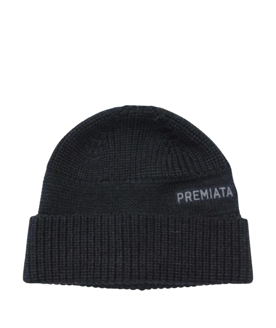 PREMIATA Антрацитовая шерстяная шапка, фото 1