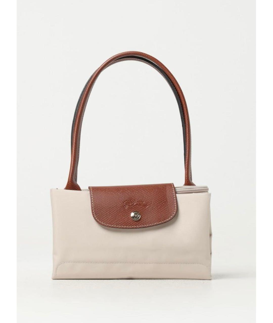 LONGCHAMP Бежевая нейлоновая сумка тоут, фото 3