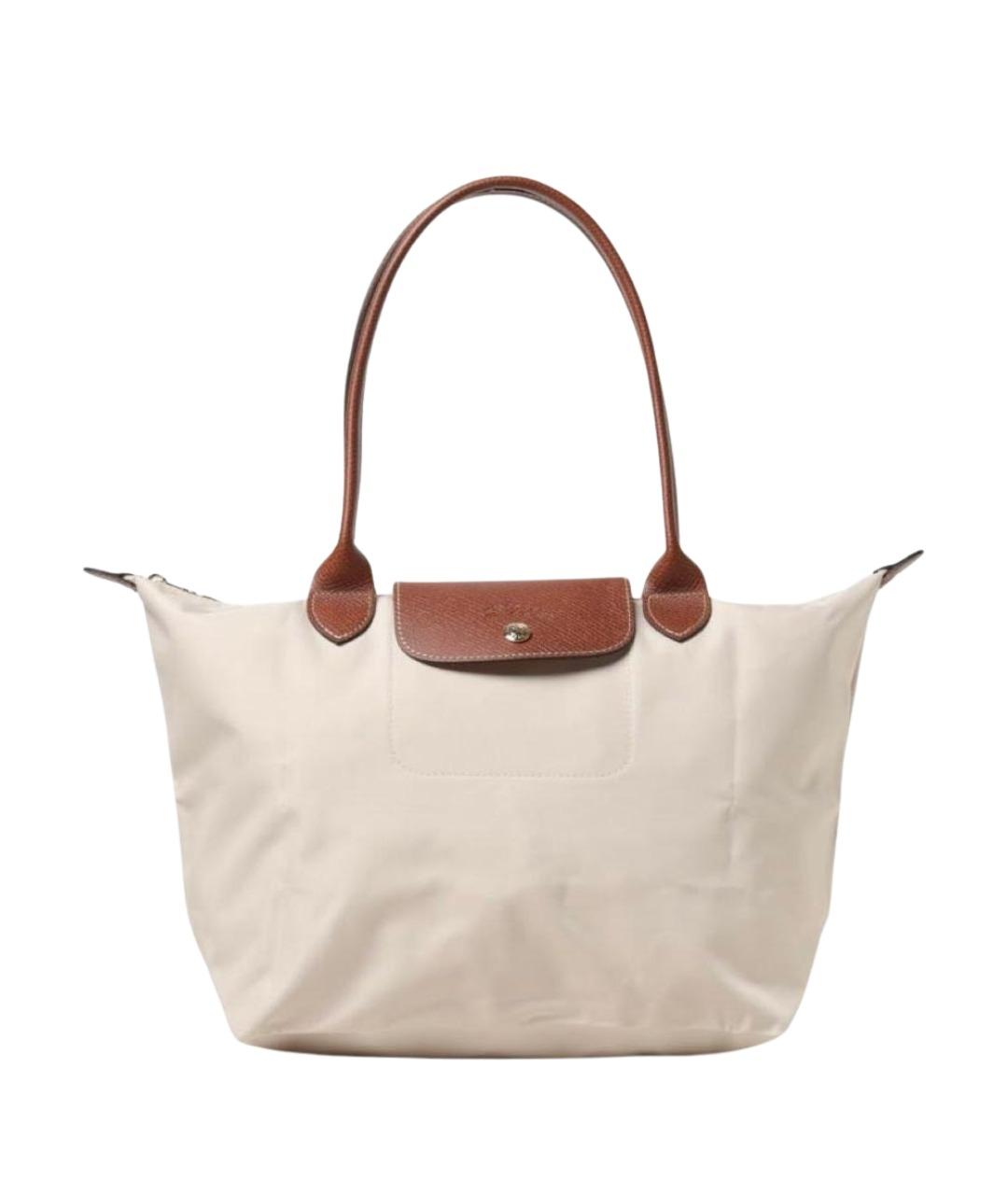 LONGCHAMP Бежевая нейлоновая сумка тоут, фото 1
