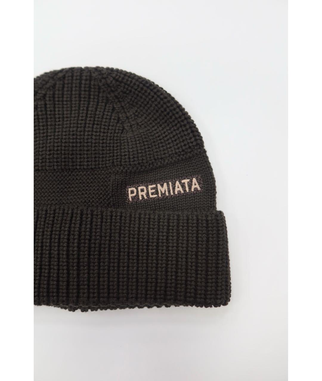 PREMIATA Коричневая шерстяная шапка, фото 2