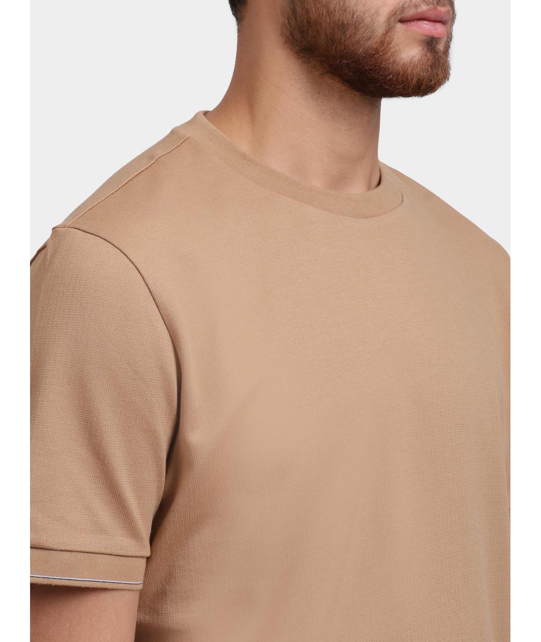 HUGO BOSS Бежевая футболка, фото 4