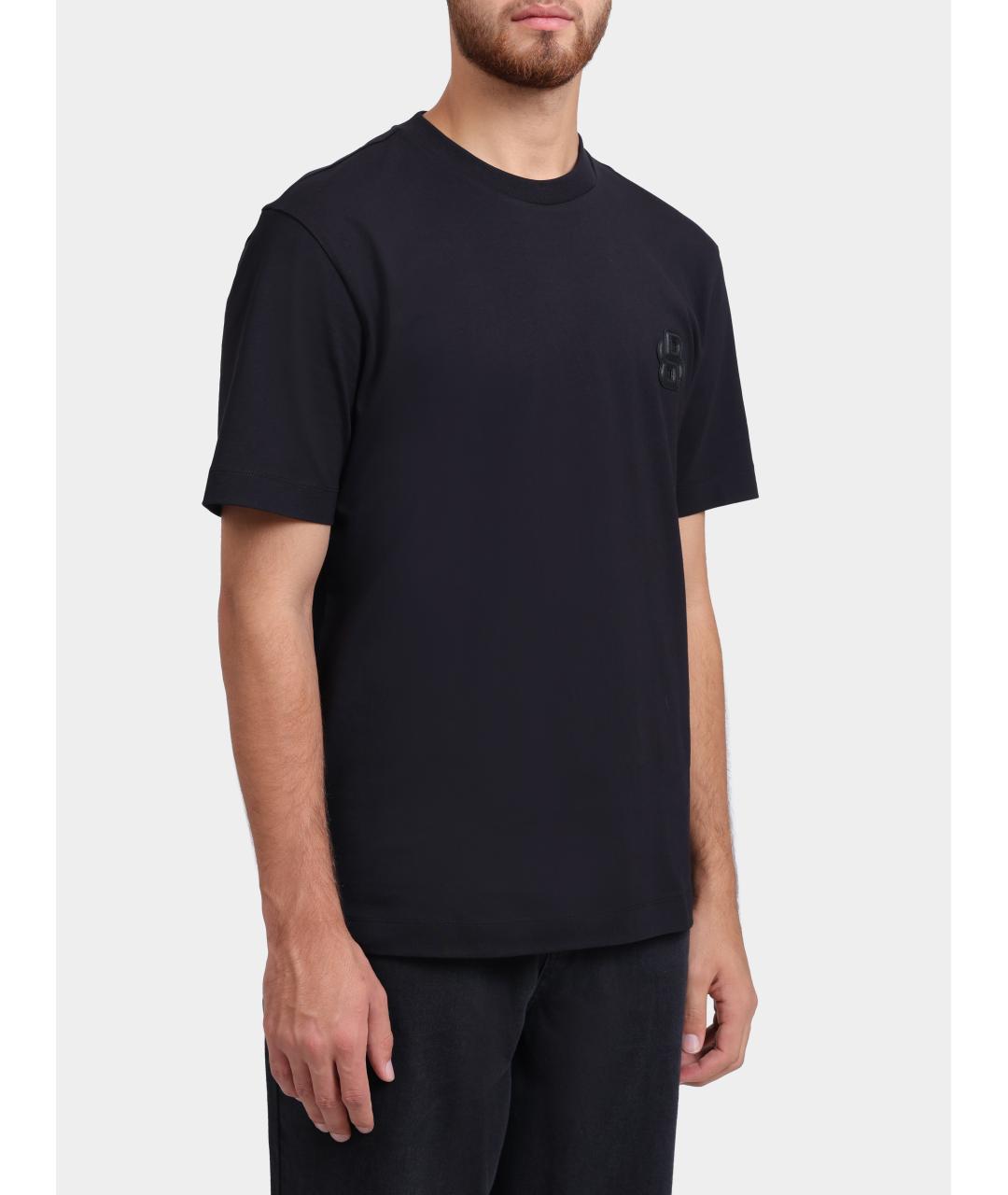 HUGO BOSS Черная футболка, фото 4
