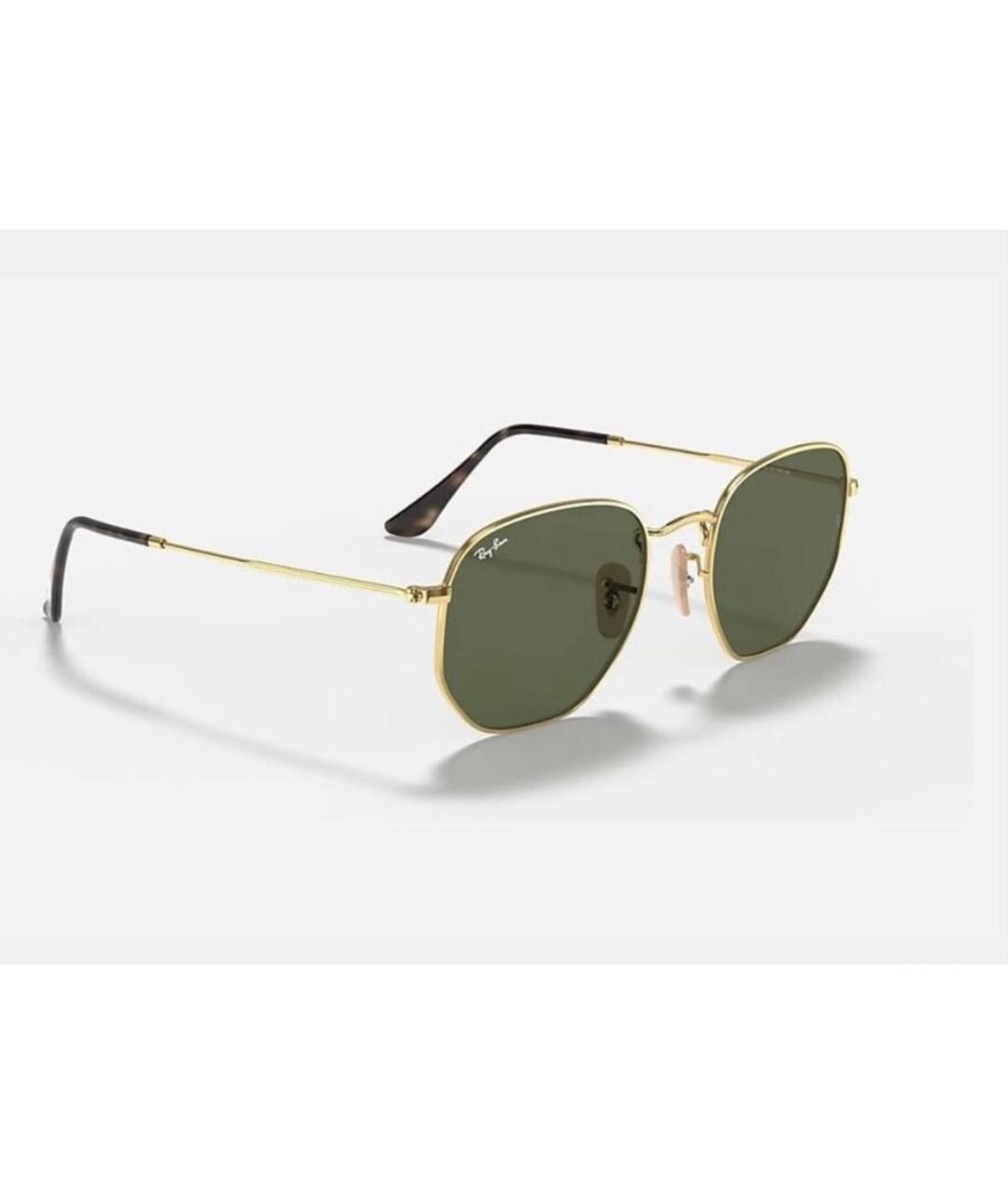 RAY BAN Черные металлические солнцезащитные очки, фото 5