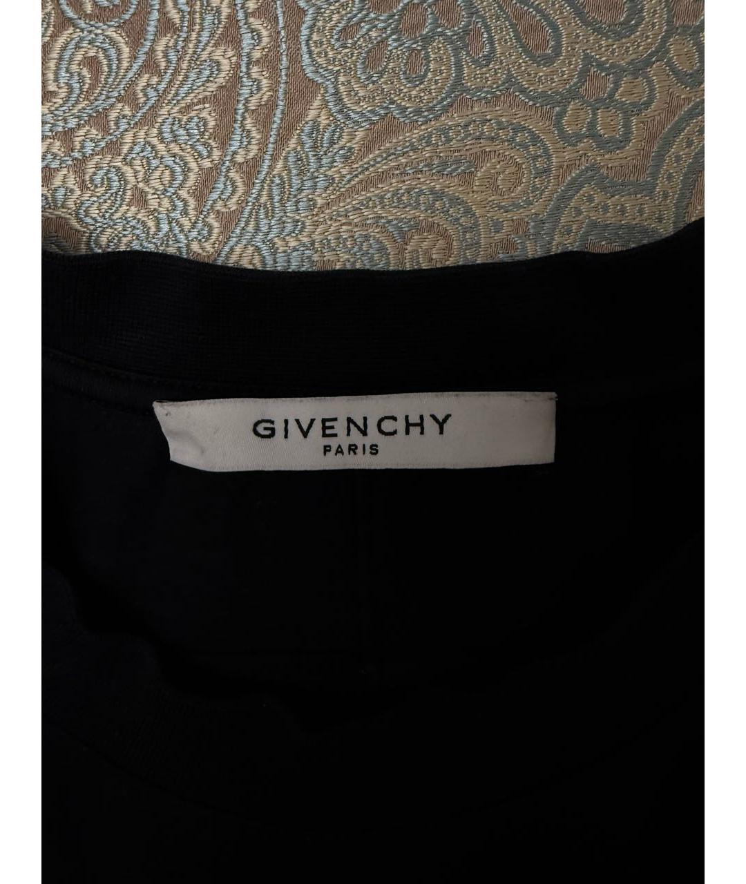 GIVENCHY Черная хлопковая футболка, фото 4