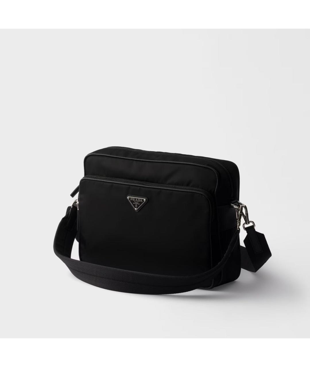 PRADA Черная нейлоновая сумка на плечо, фото 3