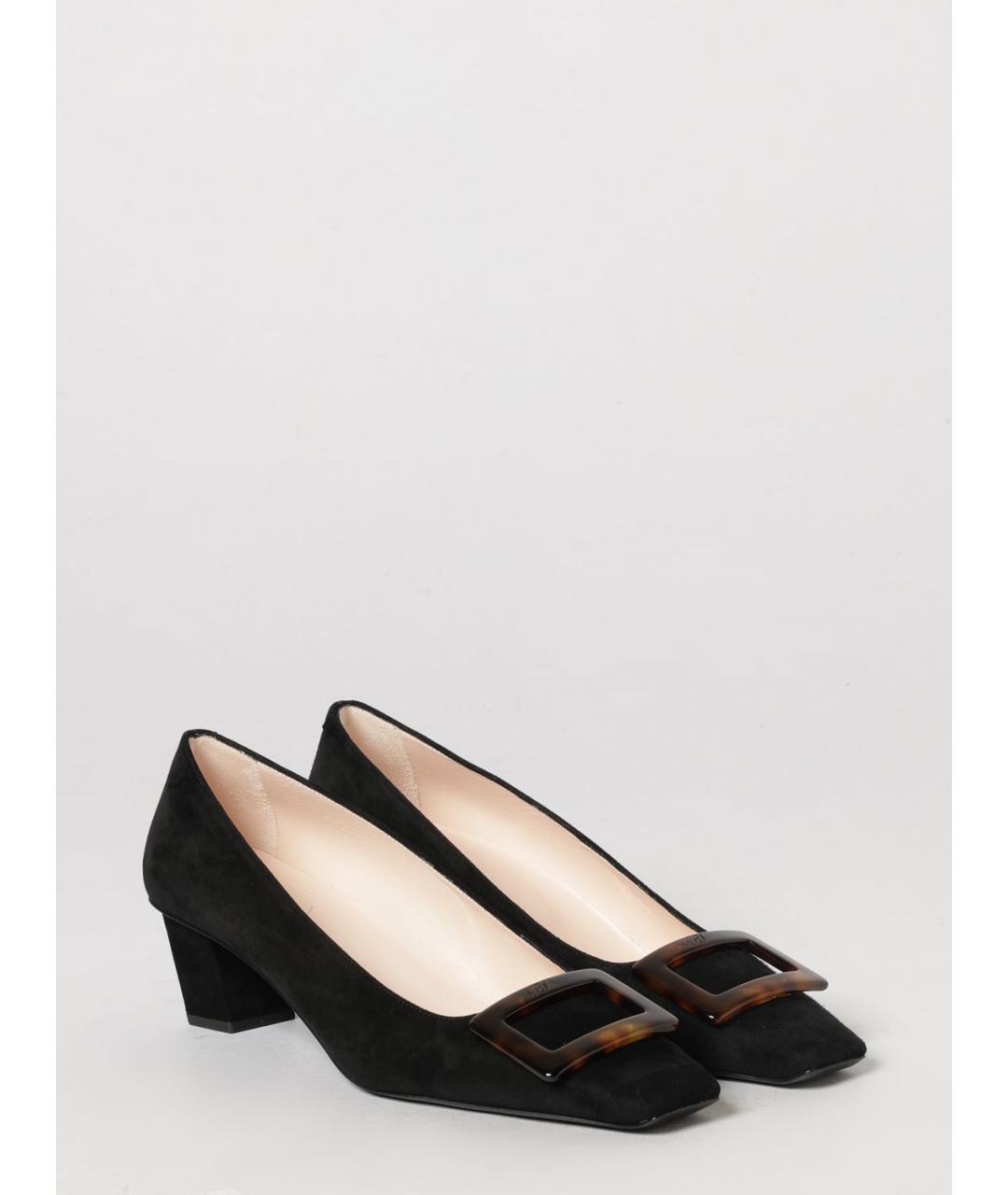 ROGER VIVIER Черные кожаные туфли, фото 2