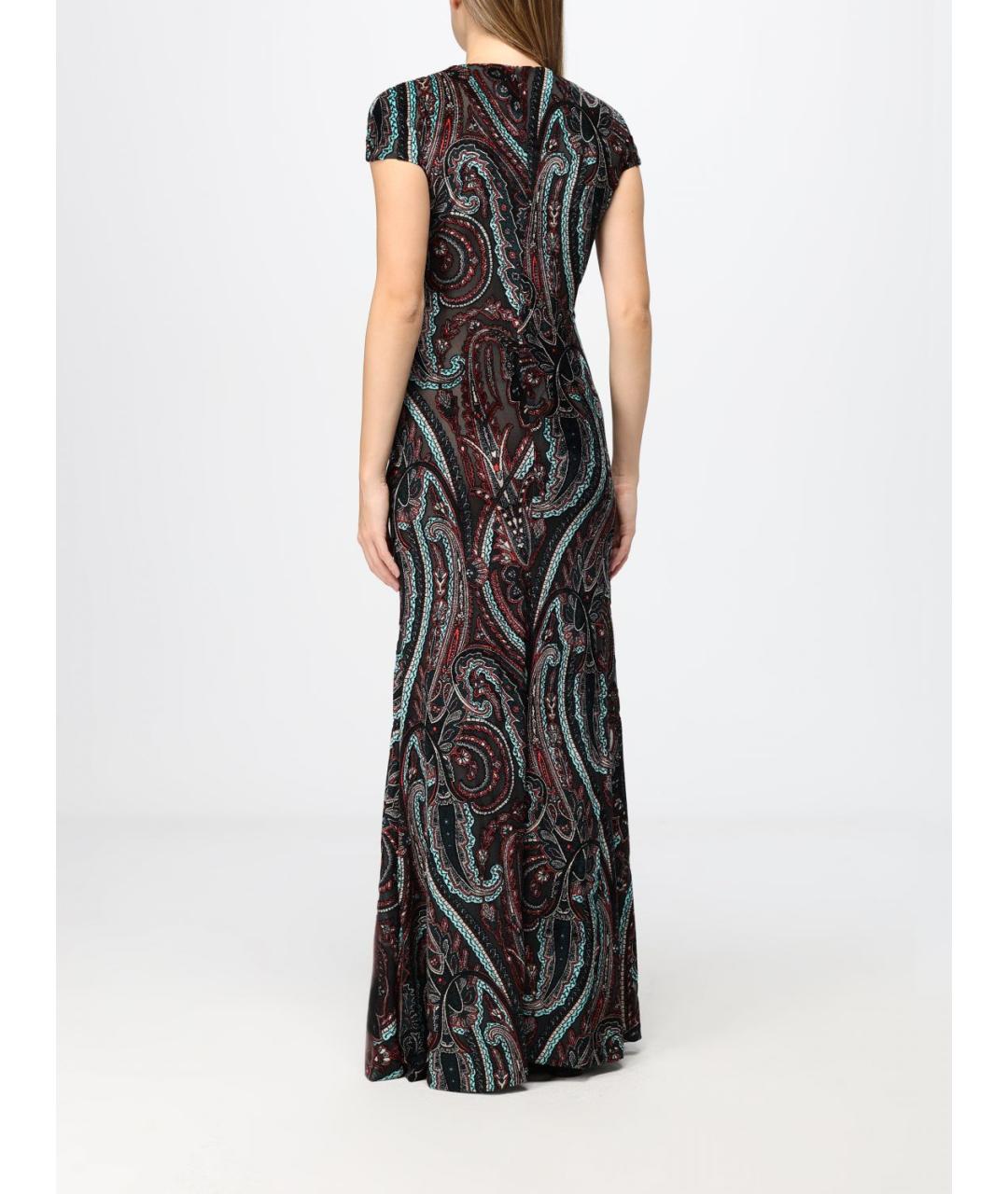 ETRO Мульти хлопковое вечернее платье, фото 4
