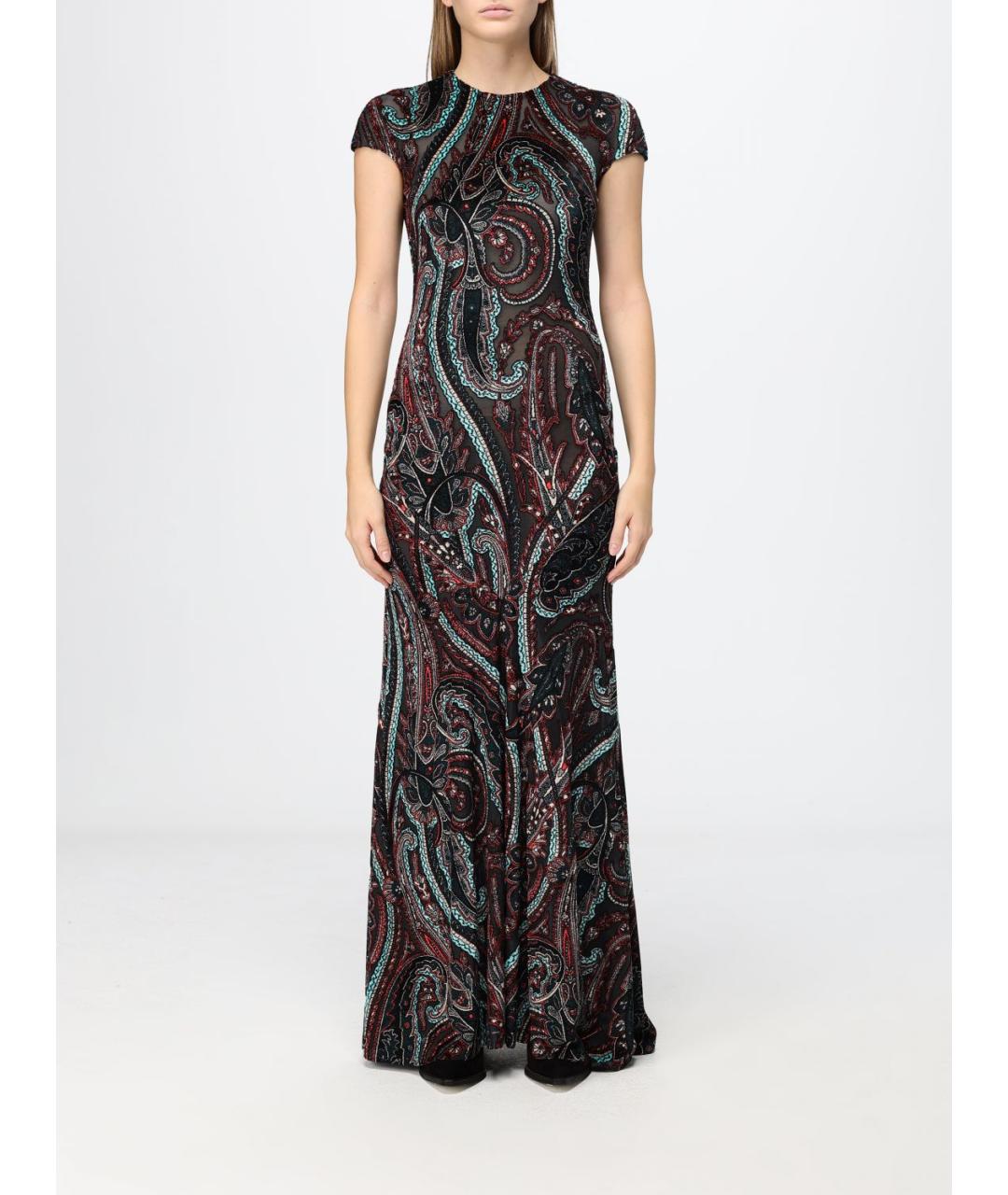 ETRO Мульти хлопковое вечернее платье, фото 2