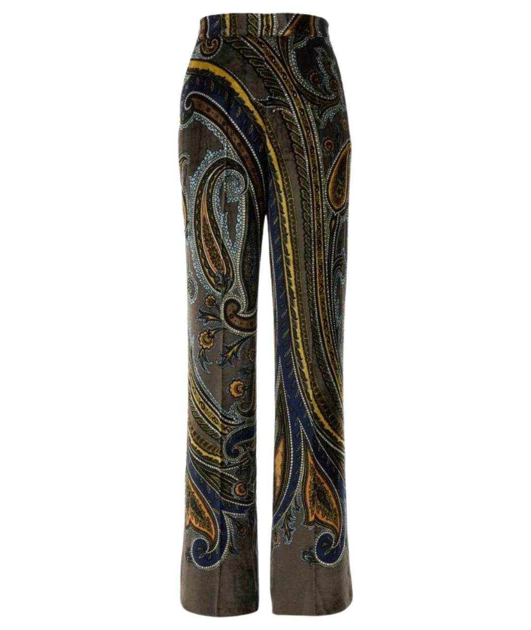ETRO Мульти вискозные прямые брюки, фото 1