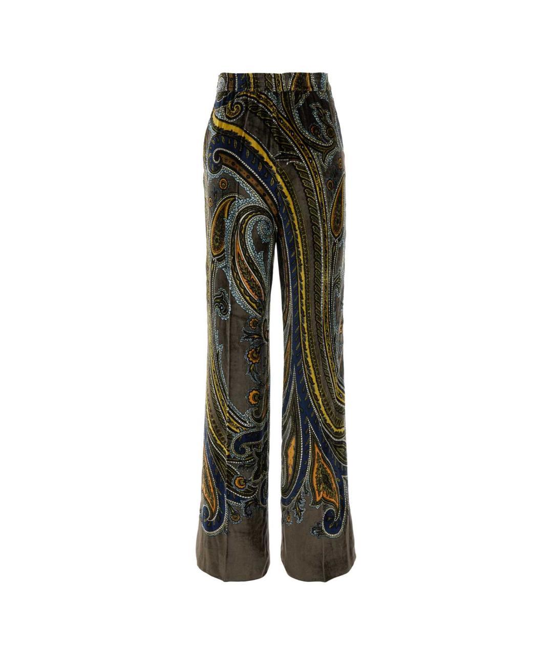 ETRO Мульти вискозные прямые брюки, фото 7