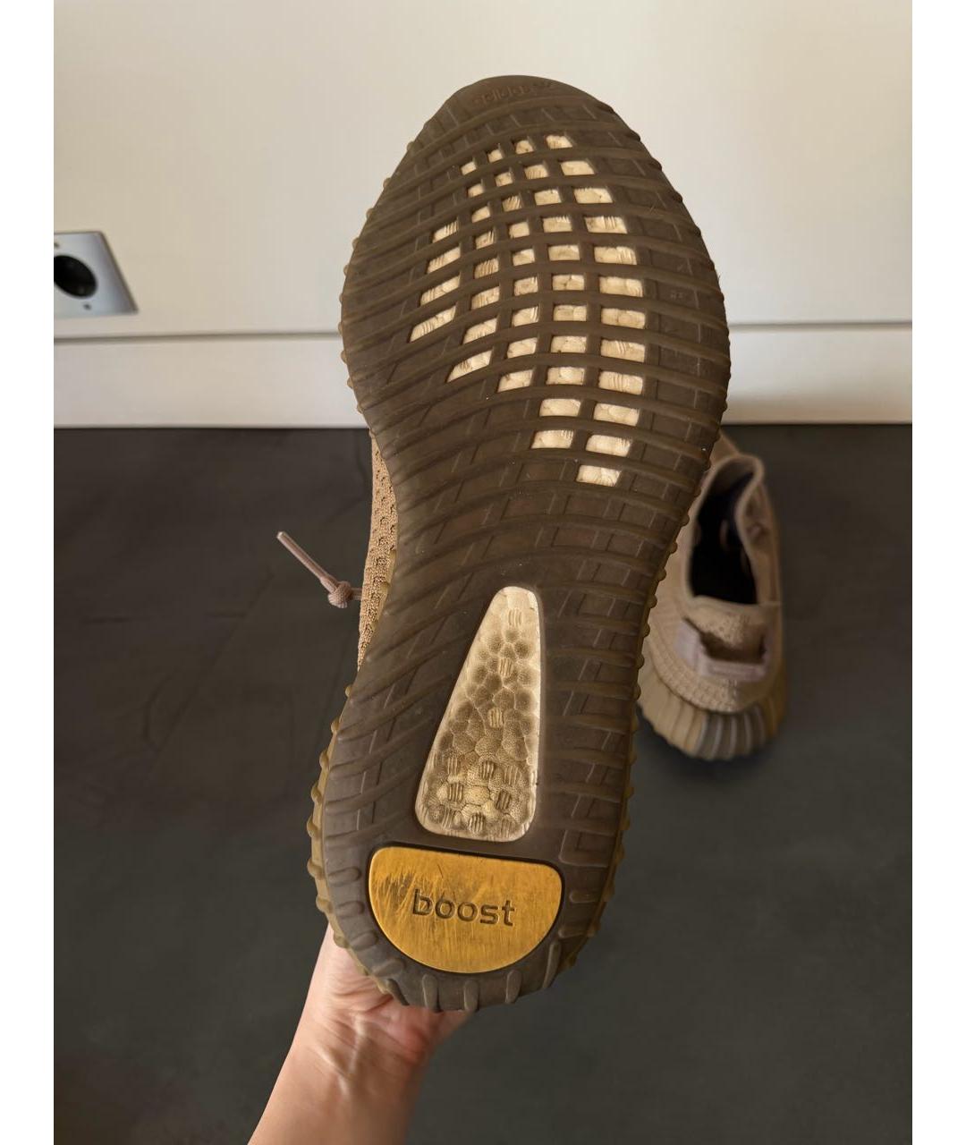 ADIDAS YEEZY Бежевые низкие кроссовки / кеды, фото 5