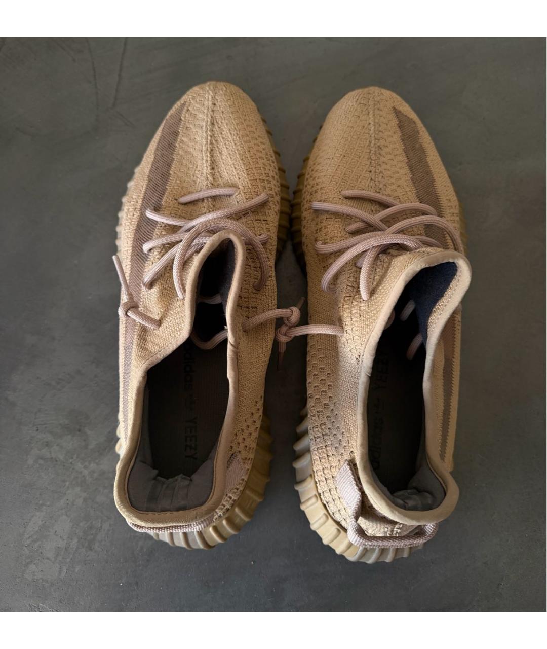 ADIDAS YEEZY Бежевые низкие кроссовки / кеды, фото 7