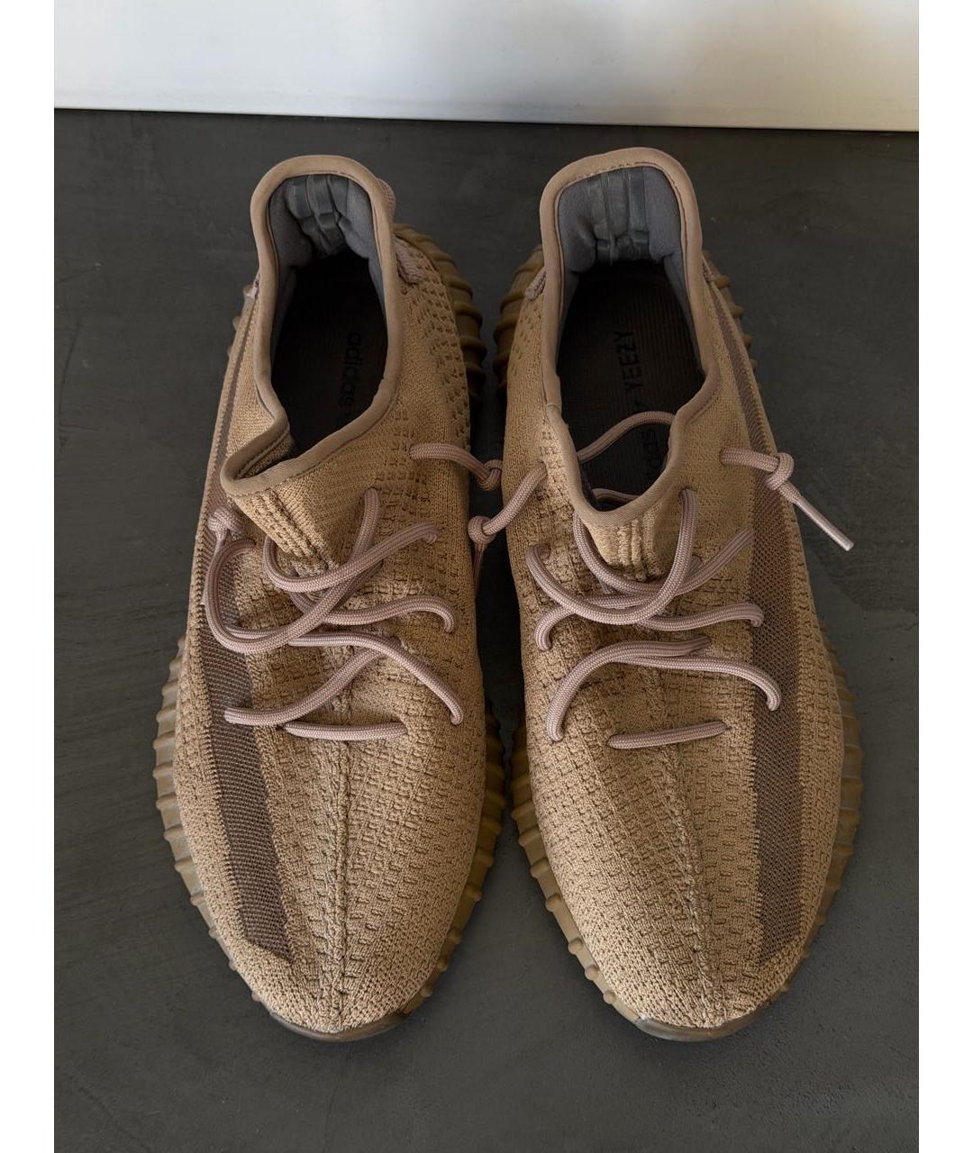 ADIDAS YEEZY Бежевые низкие кроссовки / кеды, фото 3