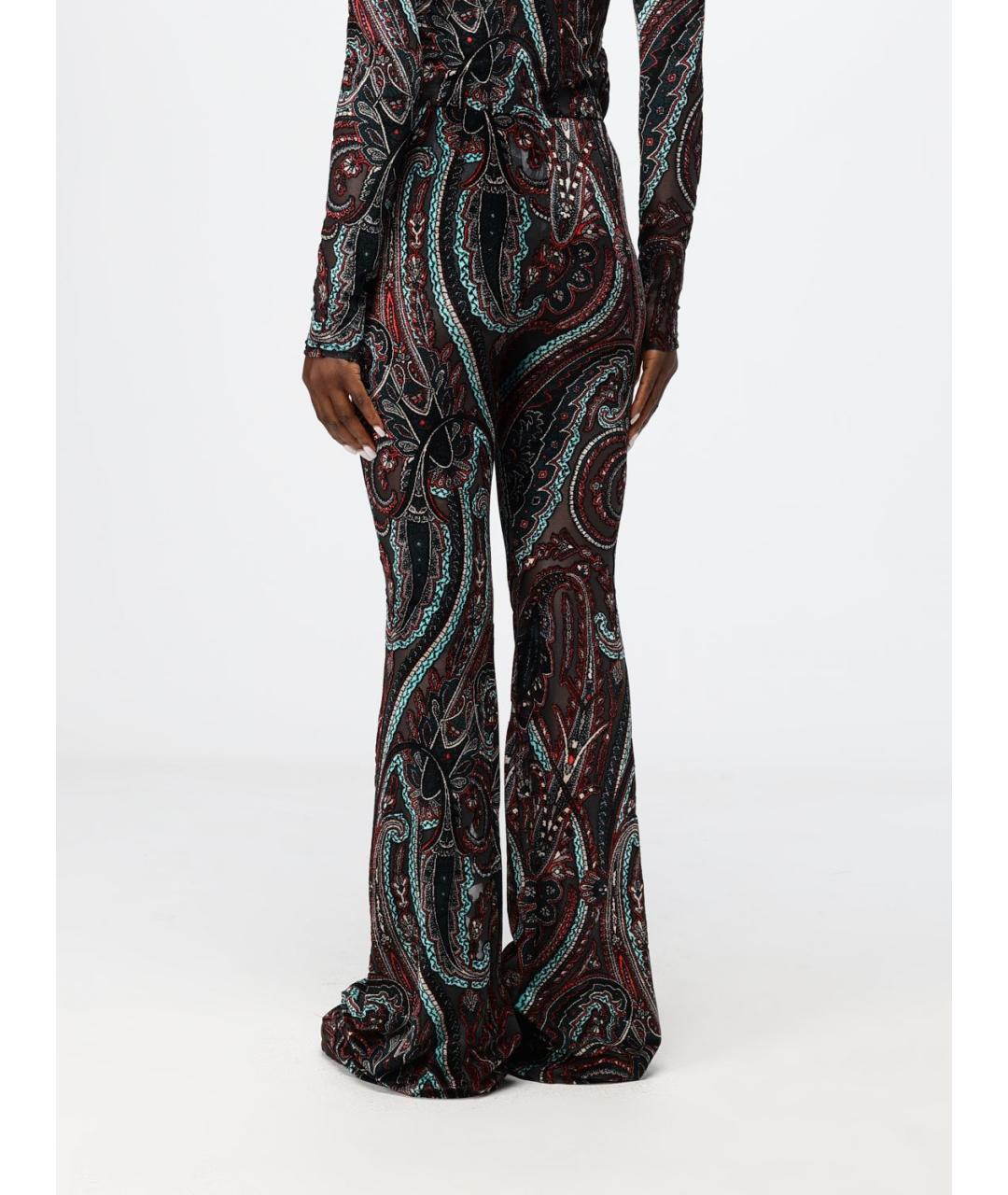 ETRO Мульти хлопковые брюки узкие, фото 4