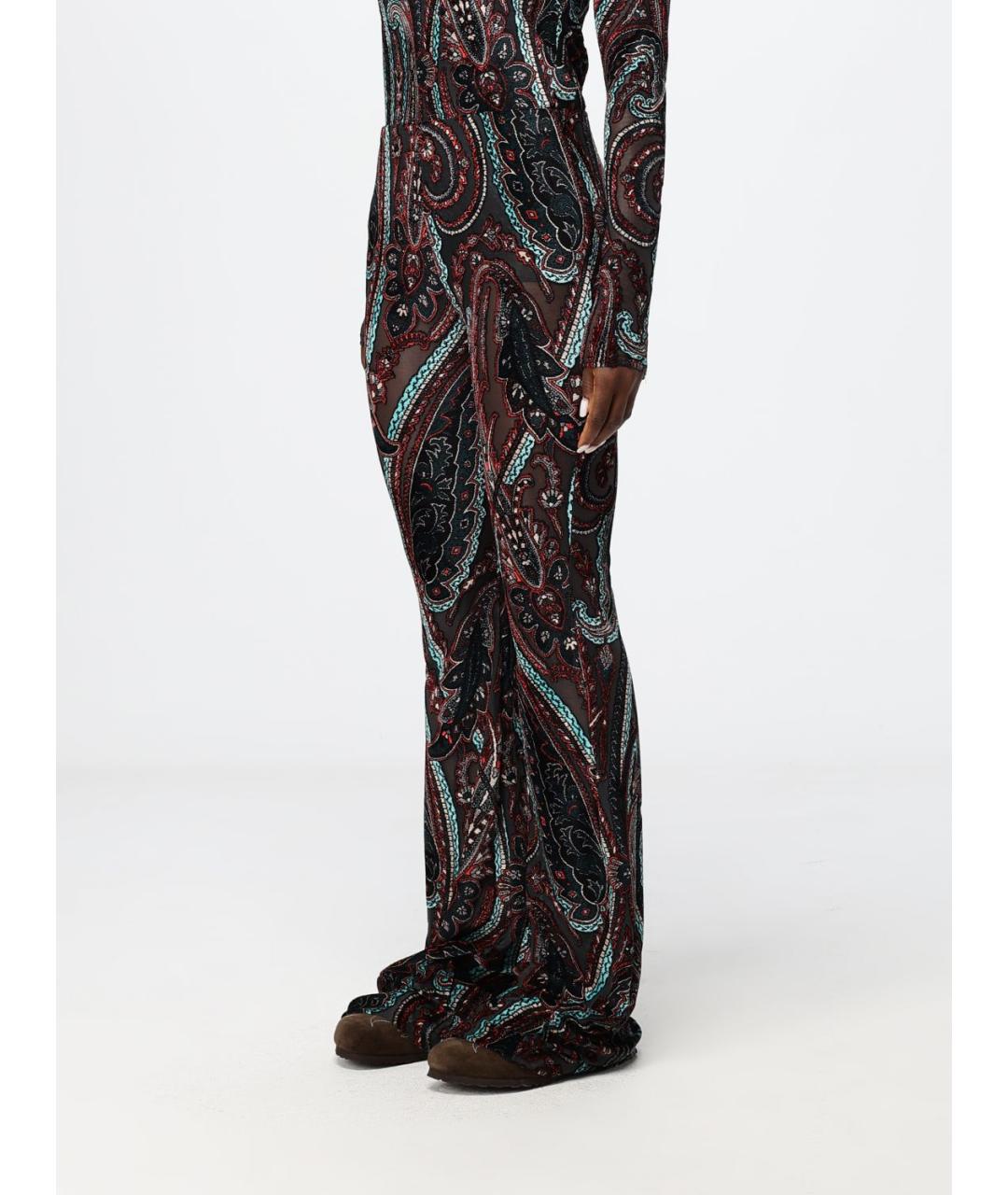 ETRO Мульти хлопковые брюки узкие, фото 5