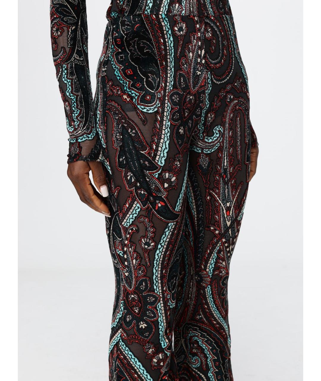 ETRO Мульти хлопковые брюки узкие, фото 6