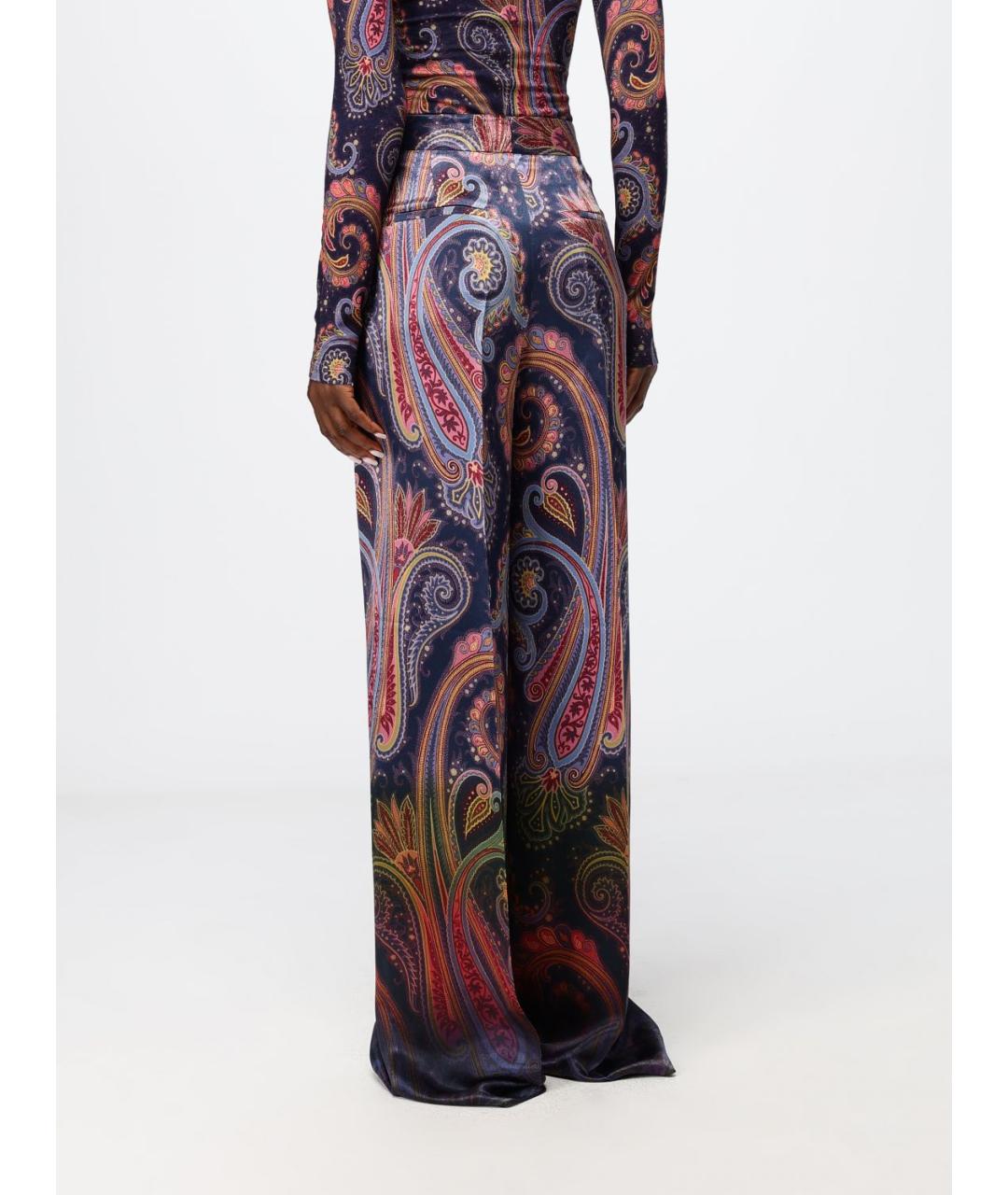 ETRO Мульти вискозные прямые брюки, фото 3