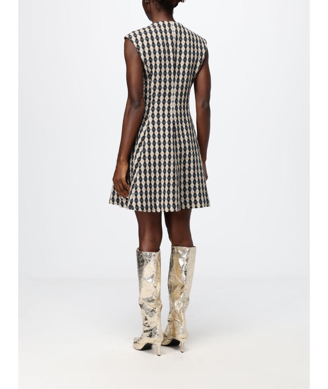 MSGM Мульти шерстяное повседневное платье, фото 3