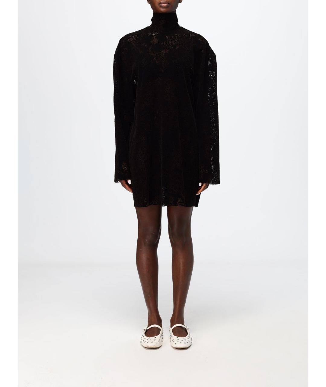 MSGM Коричневое хлопковое платье, фото 4