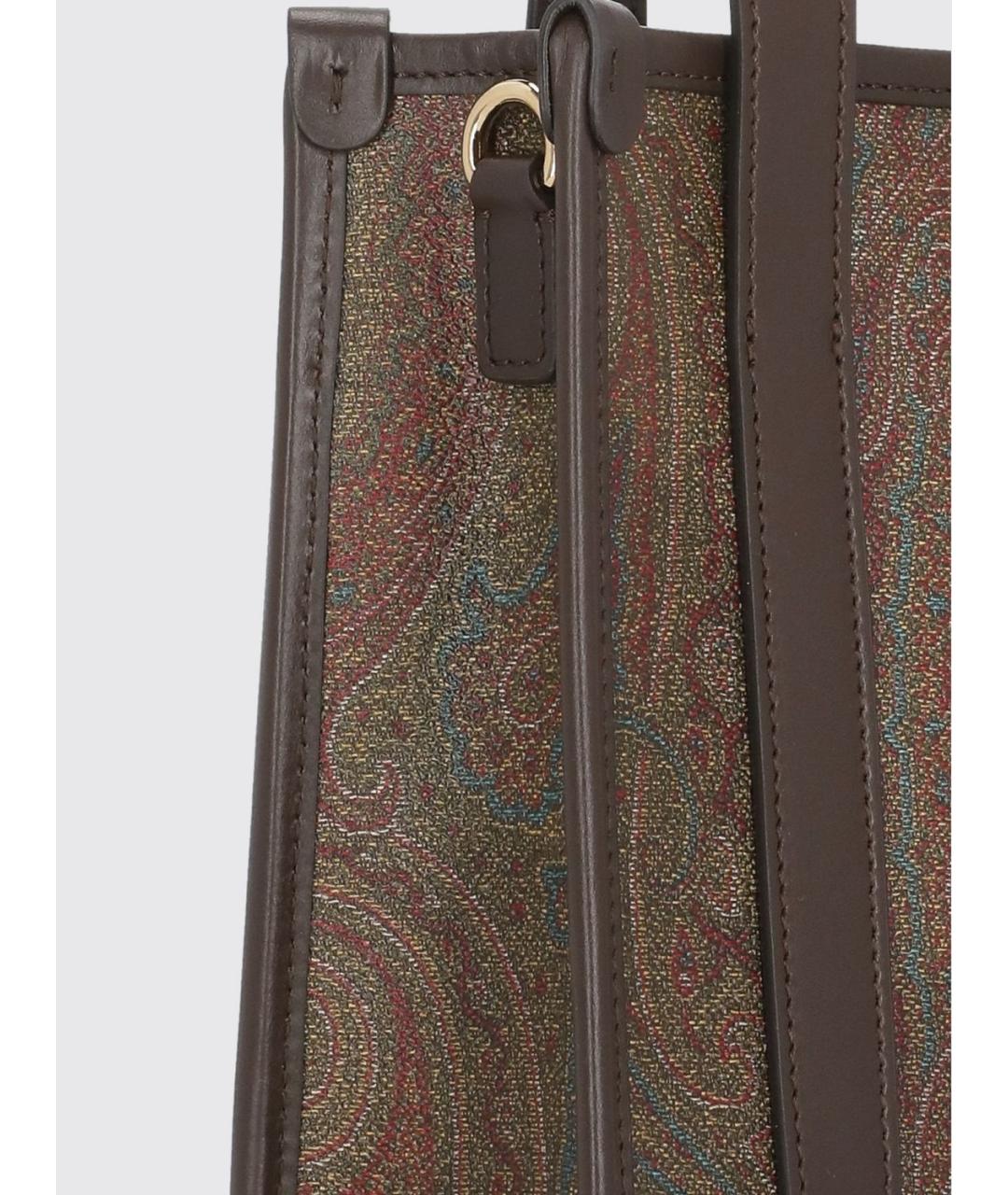 ETRO Коричневая сумка с короткими ручками, фото 3