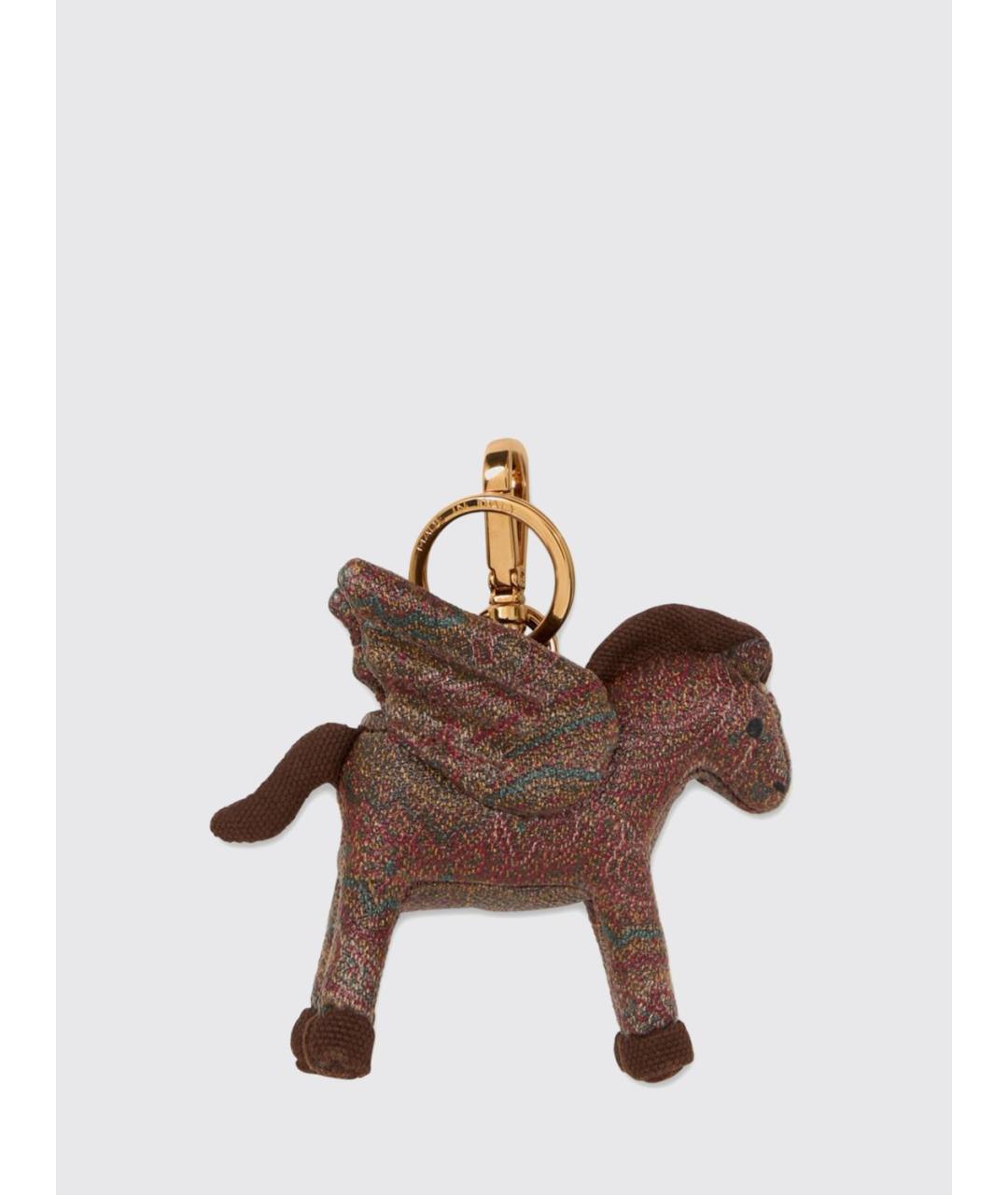 ETRO Коричневый брелок, фото 2