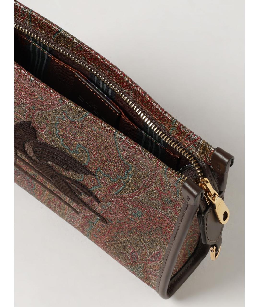 ETRO Коричневая хлопковая сумка через плечо, фото 5