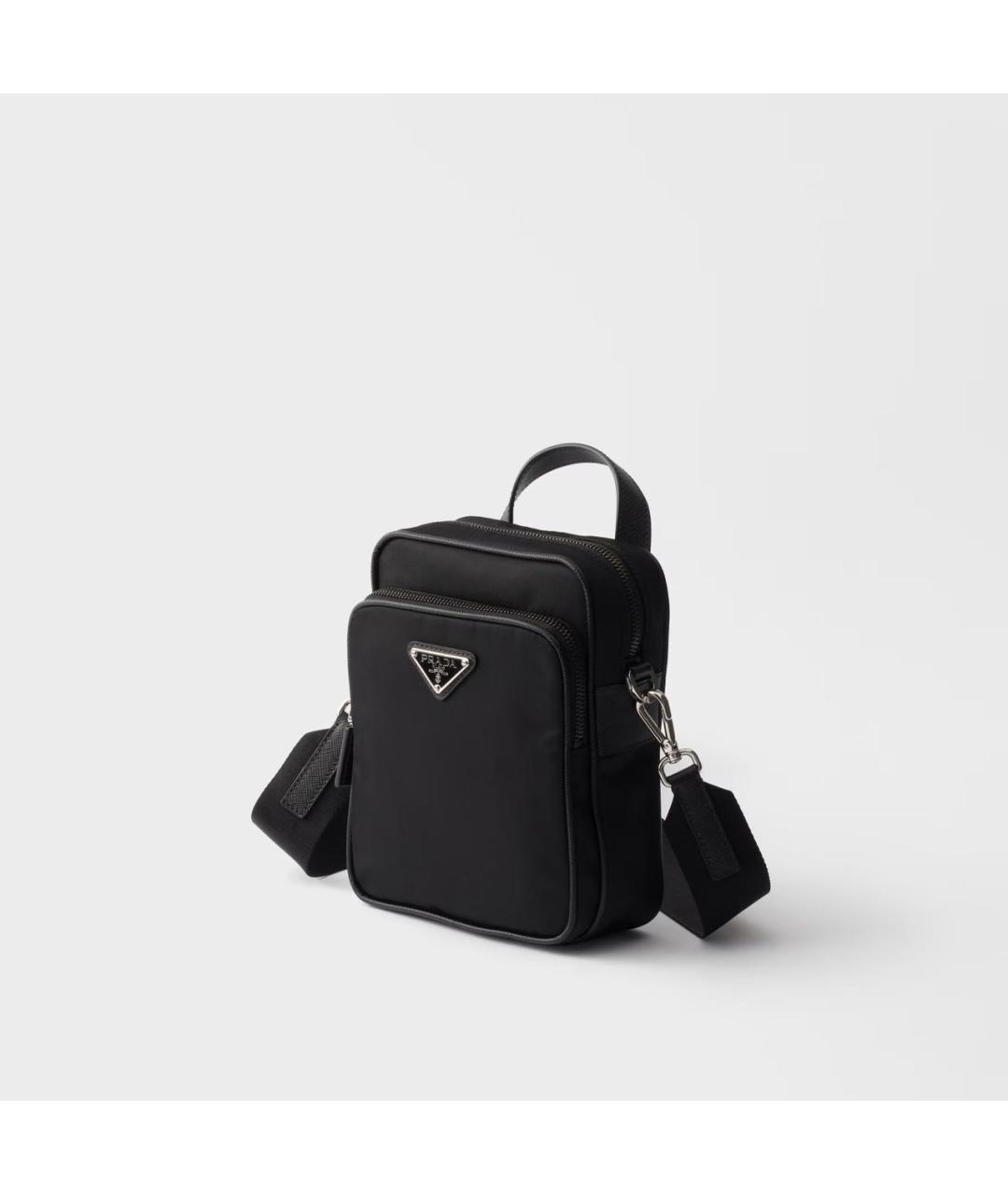 PRADA Черная нейлоновая сумка на плечо, фото 3