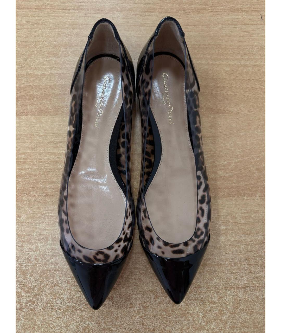 GIANVITO ROSSI Черные балетки из лакированной кожи, фото 5