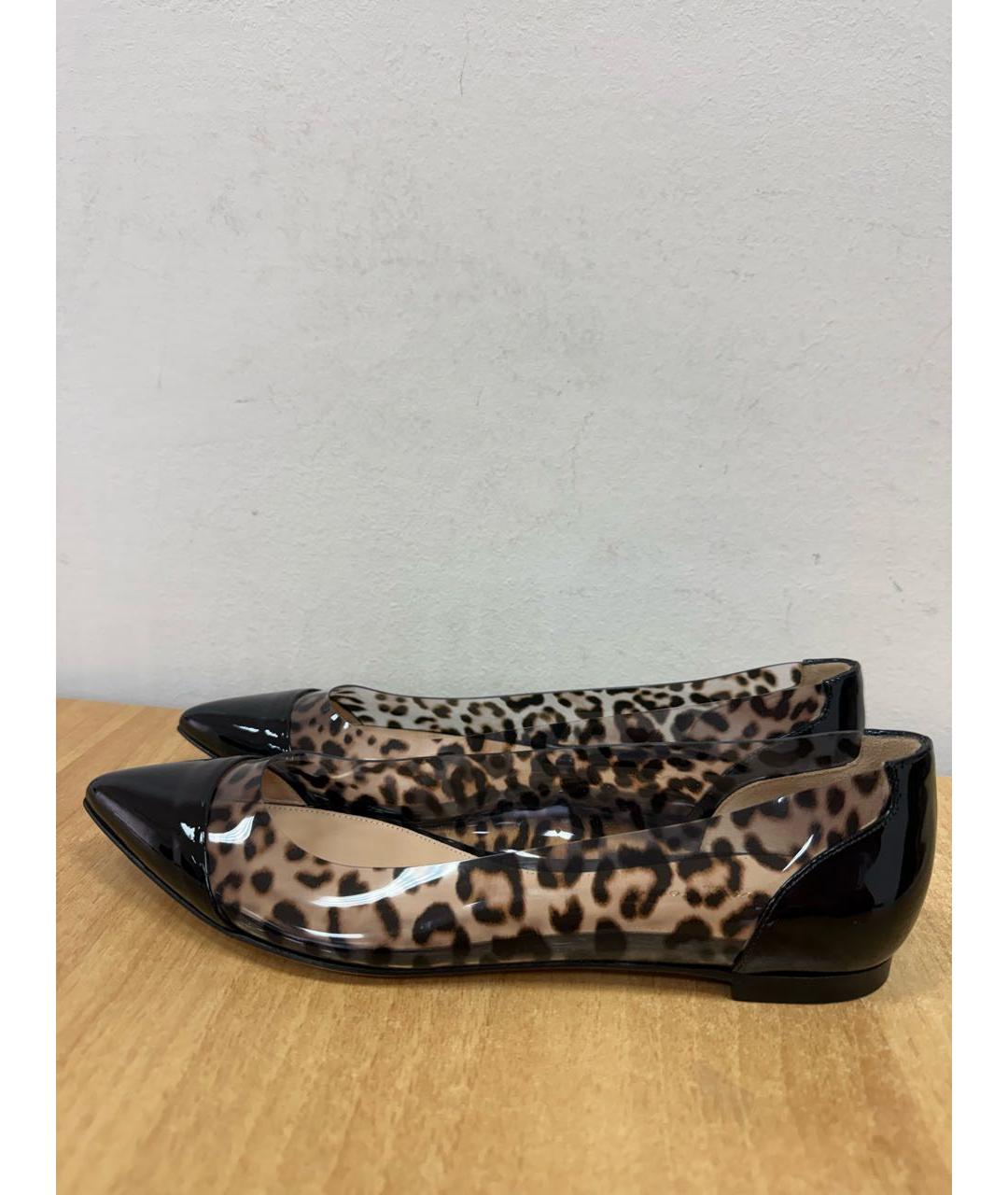 GIANVITO ROSSI Черные балетки из лакированной кожи, фото 2