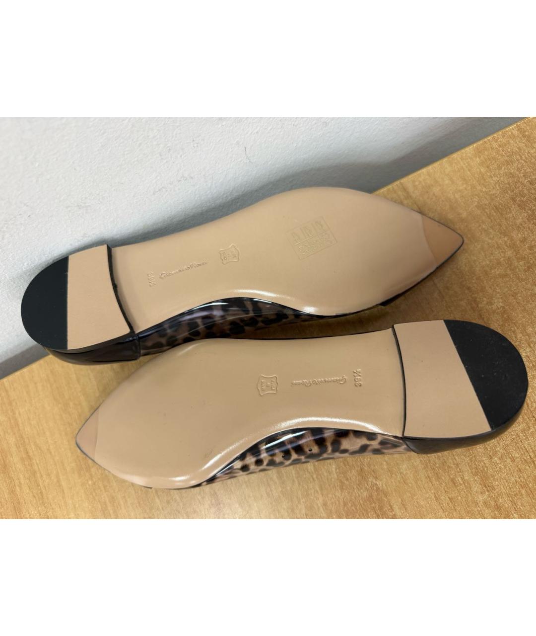 GIANVITO ROSSI Черные балетки из лакированной кожи, фото 7