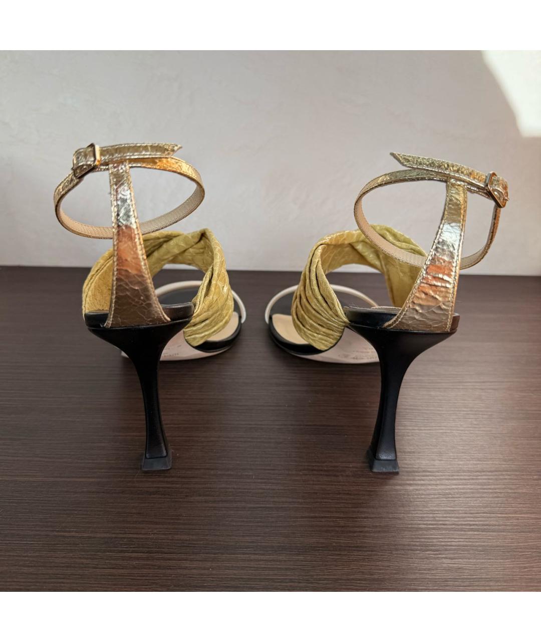 JIMMY CHOO Мульти кожаные босоножки, фото 3
