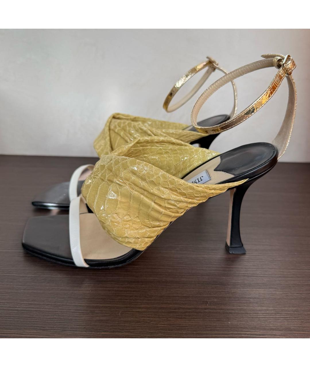 JIMMY CHOO Мульти кожаные босоножки, фото 6