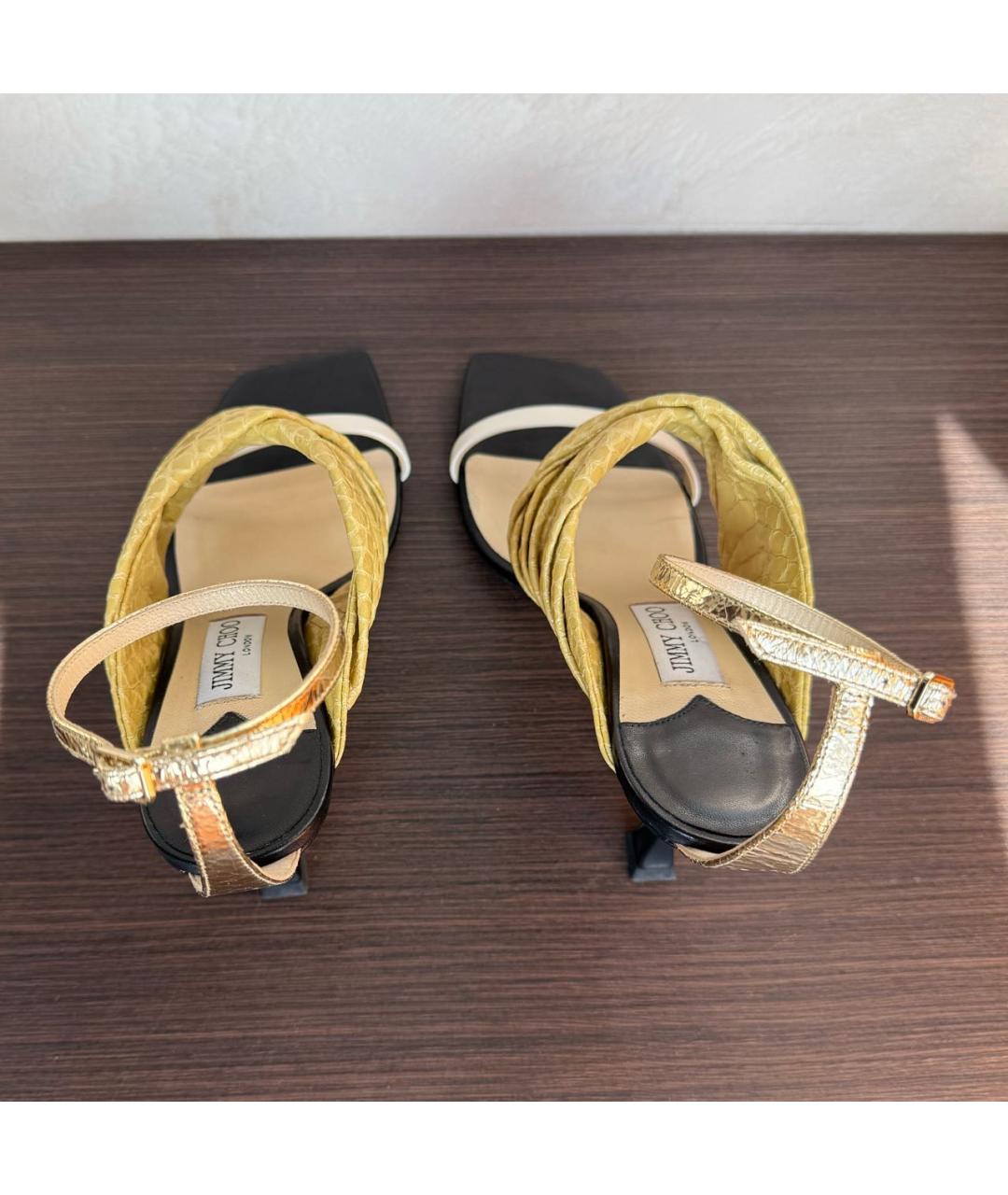 JIMMY CHOO Мульти кожаные босоножки, фото 4