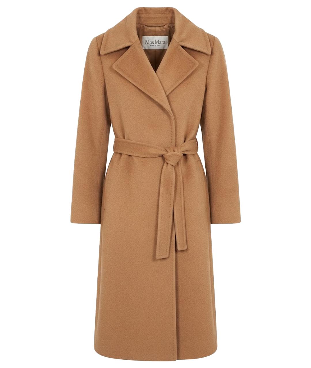 'S MAX MARA Бежевое шерстяное пальто, фото 1