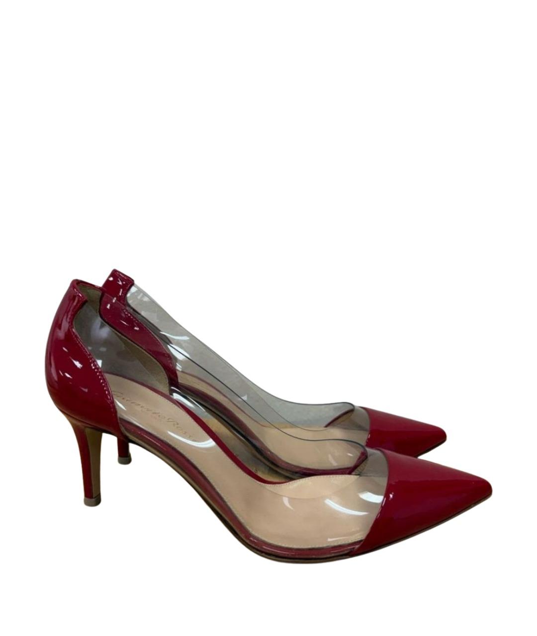 GIANVITO ROSSI Красные туфли из лакированной кожи, фото 1