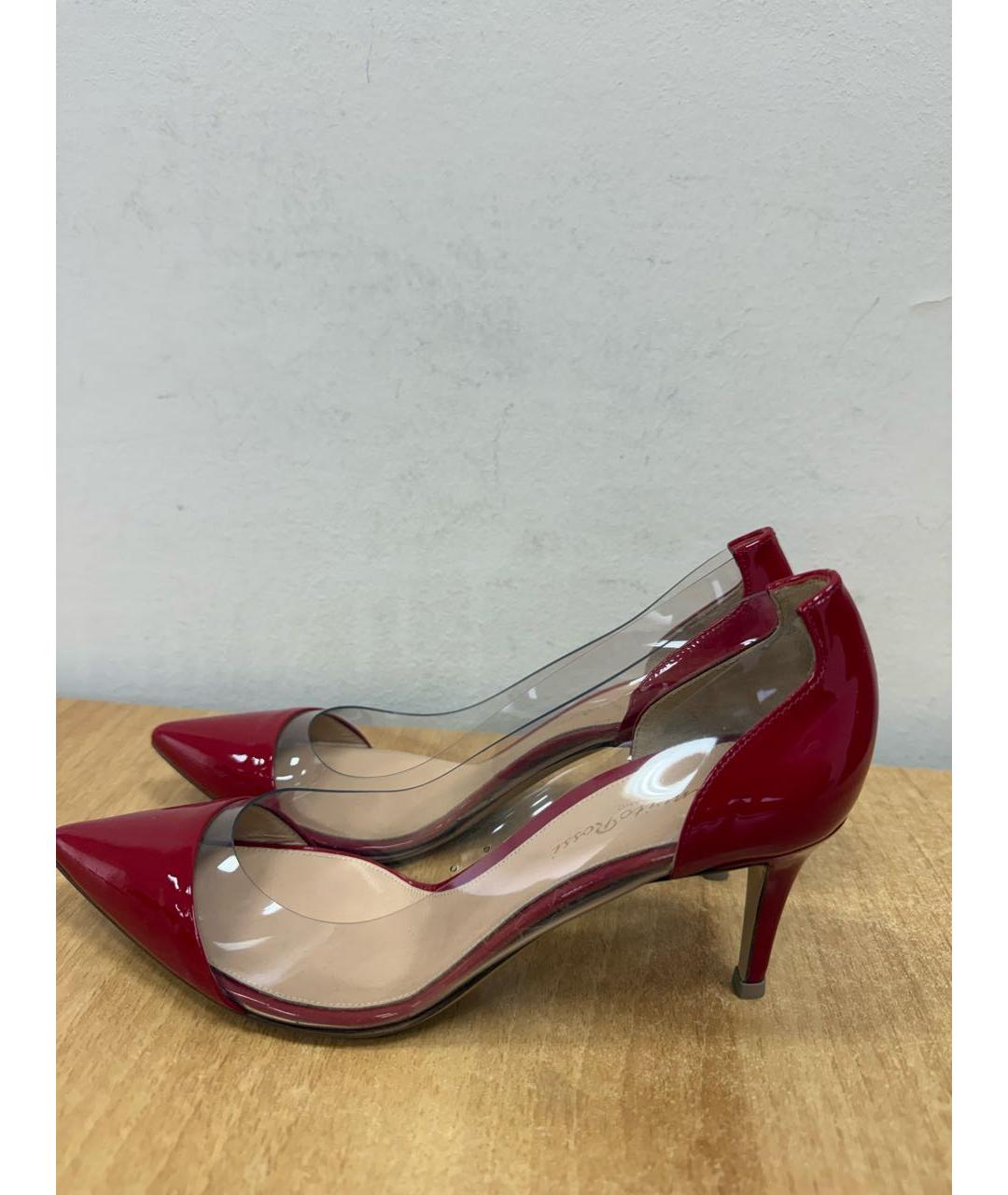 GIANVITO ROSSI Красные туфли из лакированной кожи, фото 3