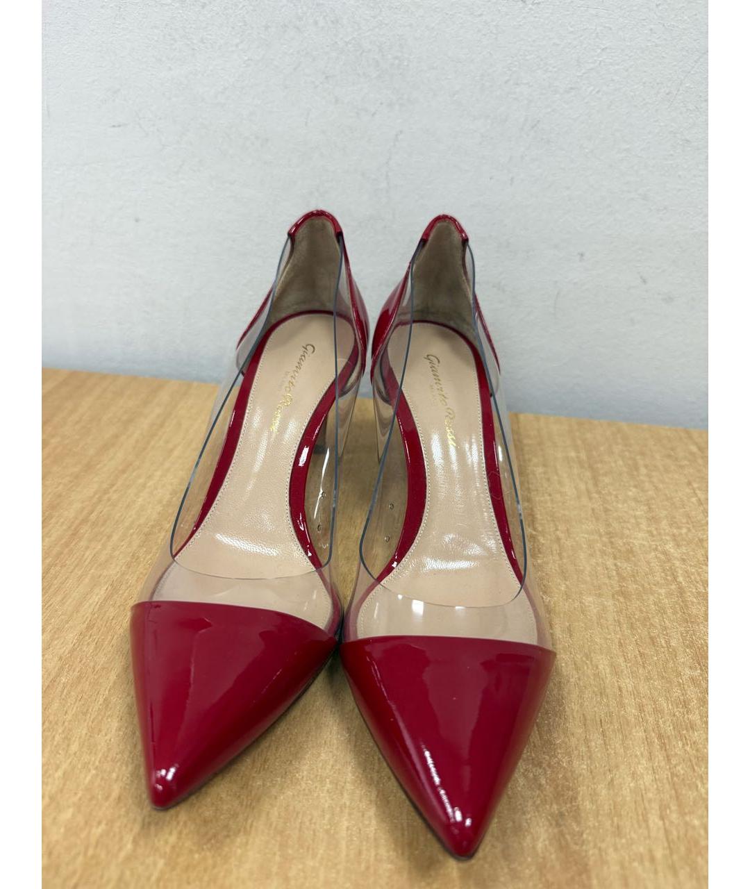 GIANVITO ROSSI Красные туфли из лакированной кожи, фото 4