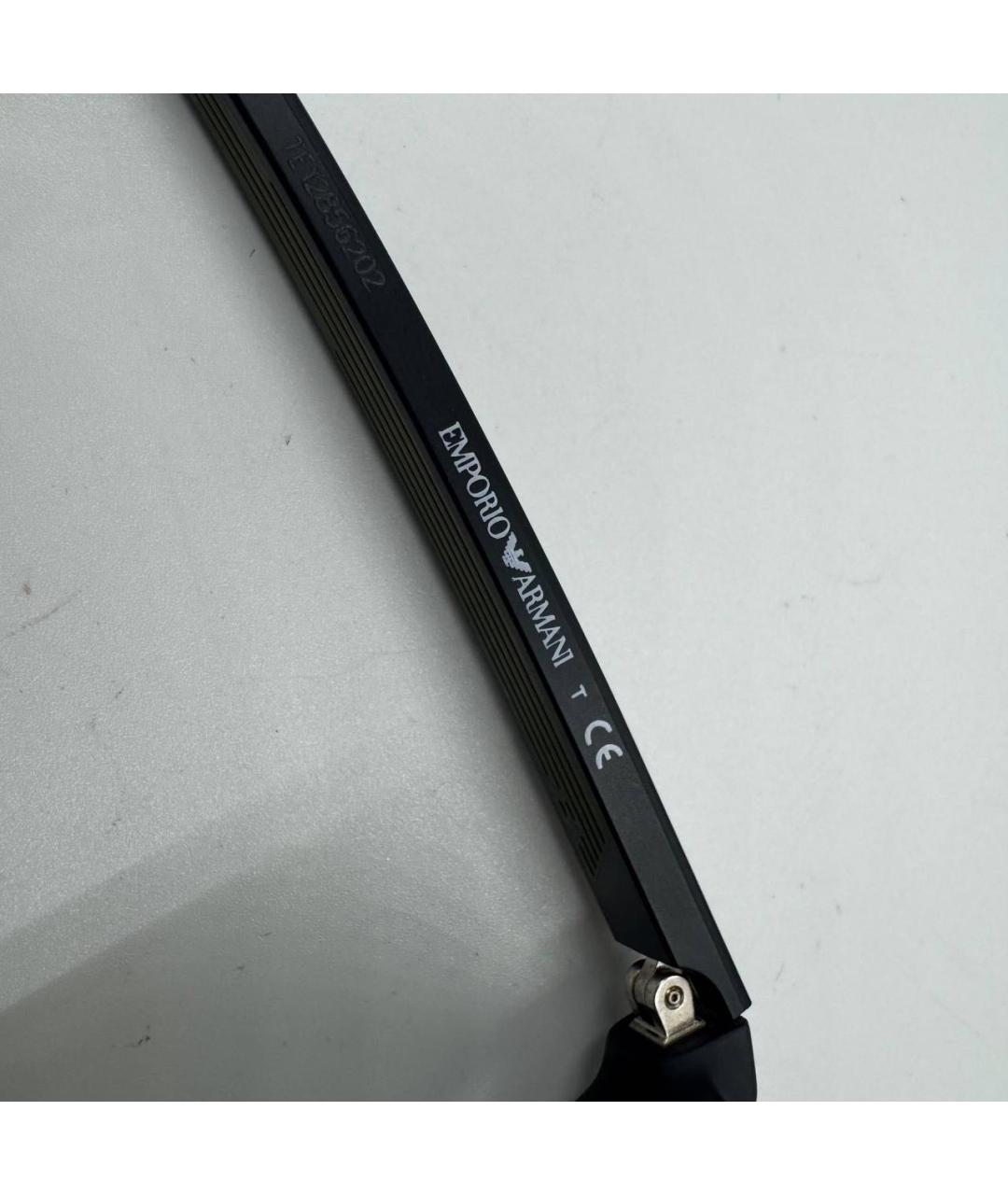 EMPORIO ARMANI Черные пластиковые солнцезащитные очки, фото 8