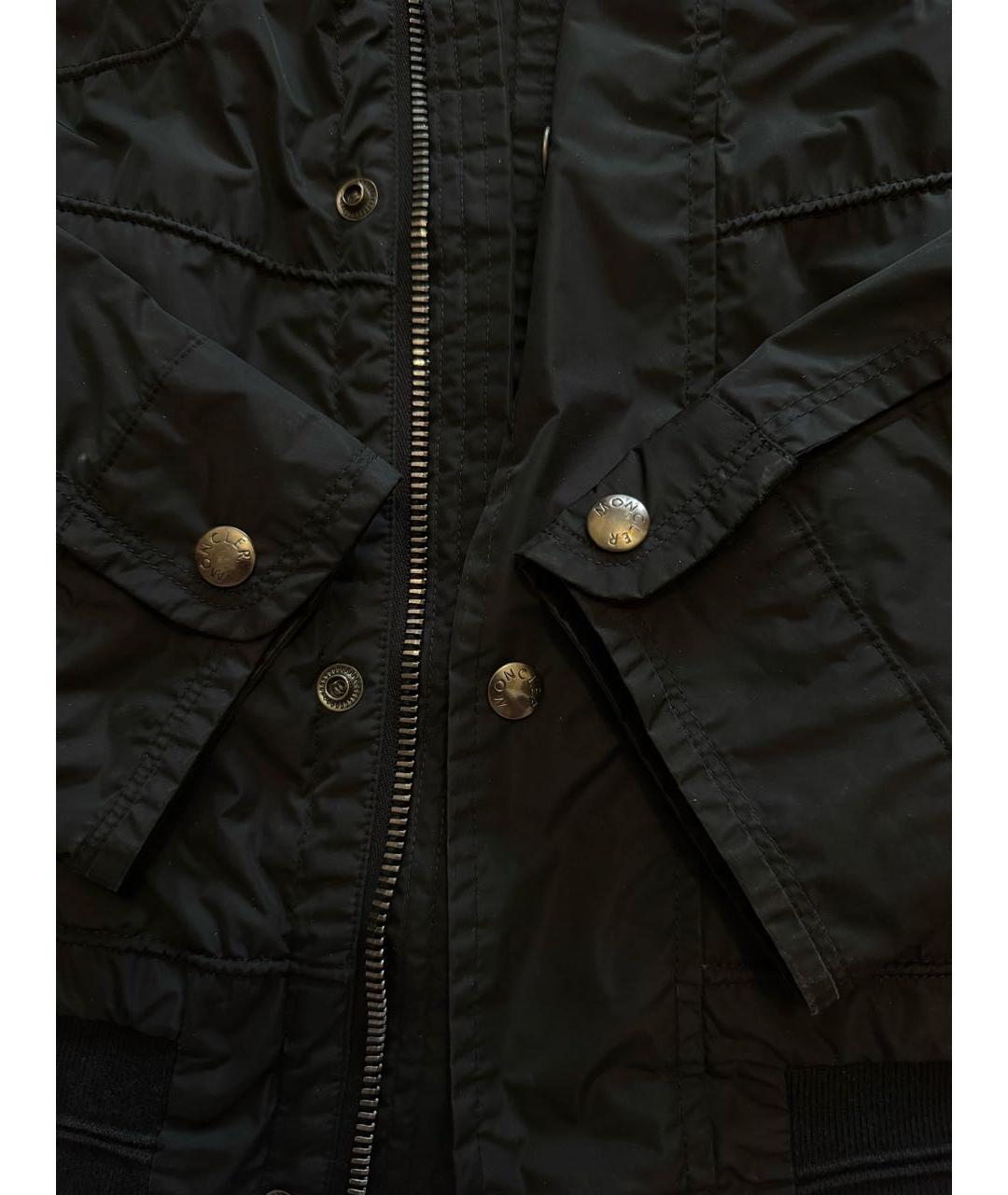 MONCLER Черная полиамидовая куртка, фото 5