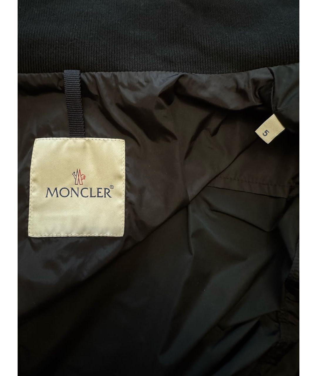 MONCLER Черная полиамидовая куртка, фото 3