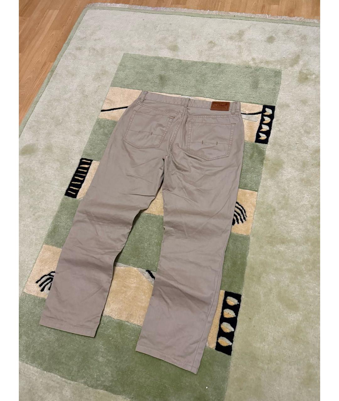 POLO RALPH LAUREN Бежевые хлопковые прямые джинсы, фото 2