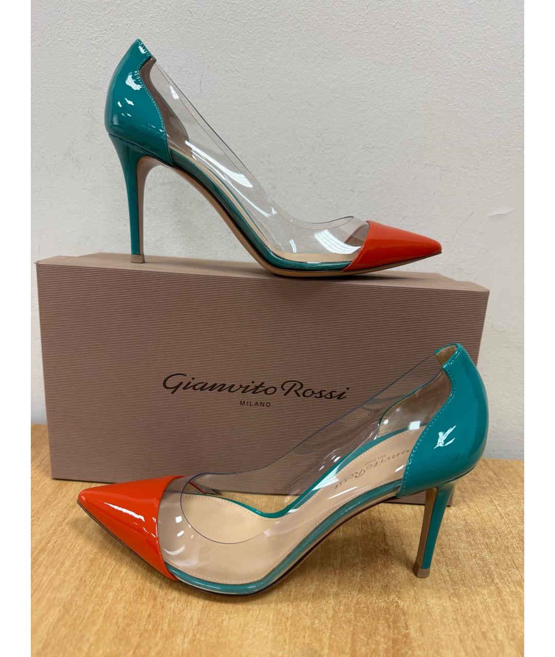 GIANVITO ROSSI Мульти туфли из лакированной кожи, фото 9