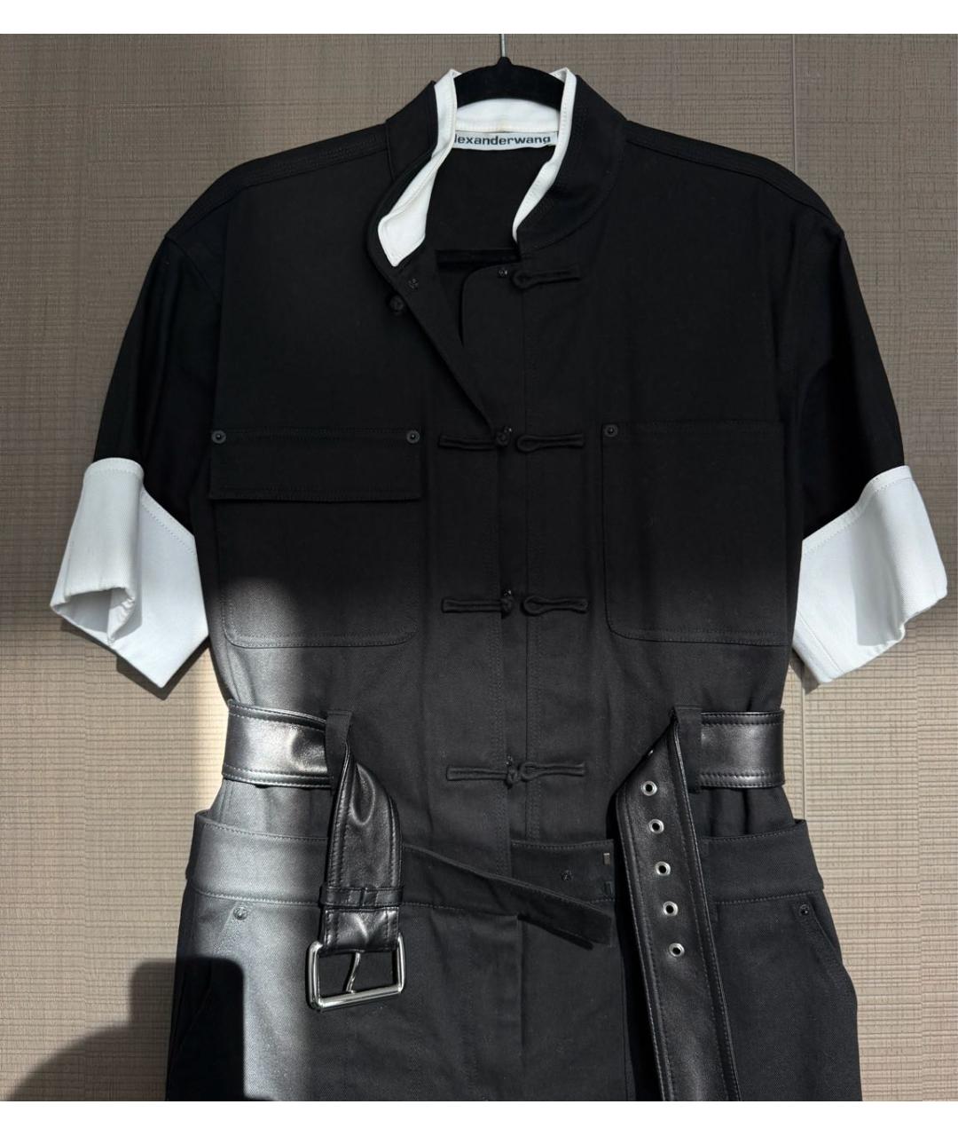 ALEXANDER WANG Черный деним комбинезон, фото 2