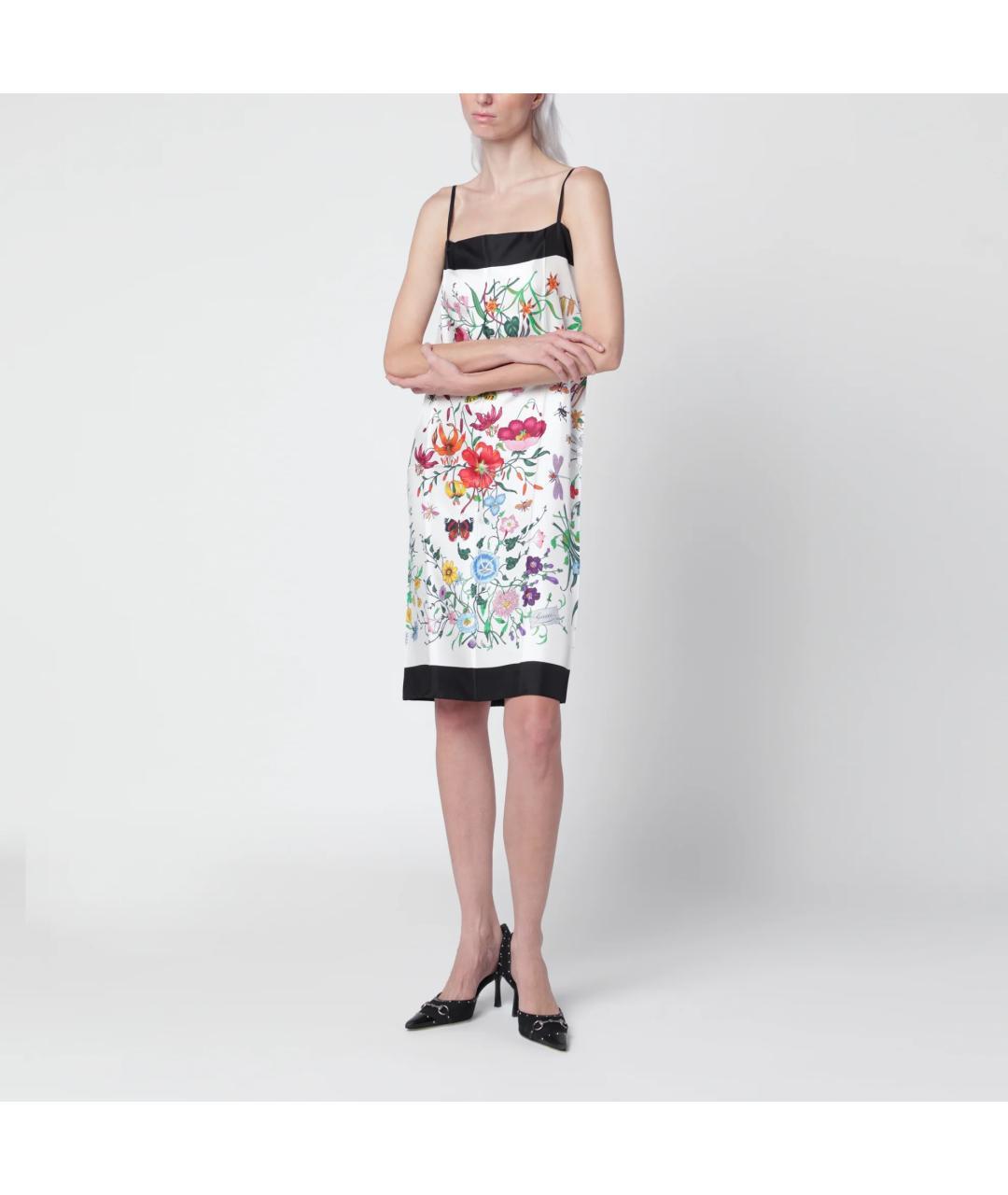 GUCCI Мульти шелковый сарафан, фото 3