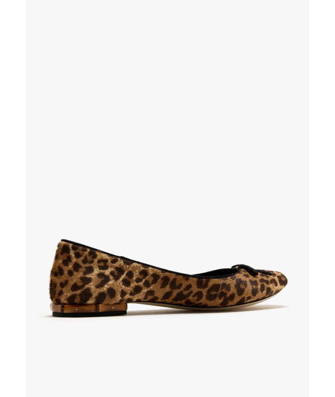 GUCCI Коричневые балетки, фото 3