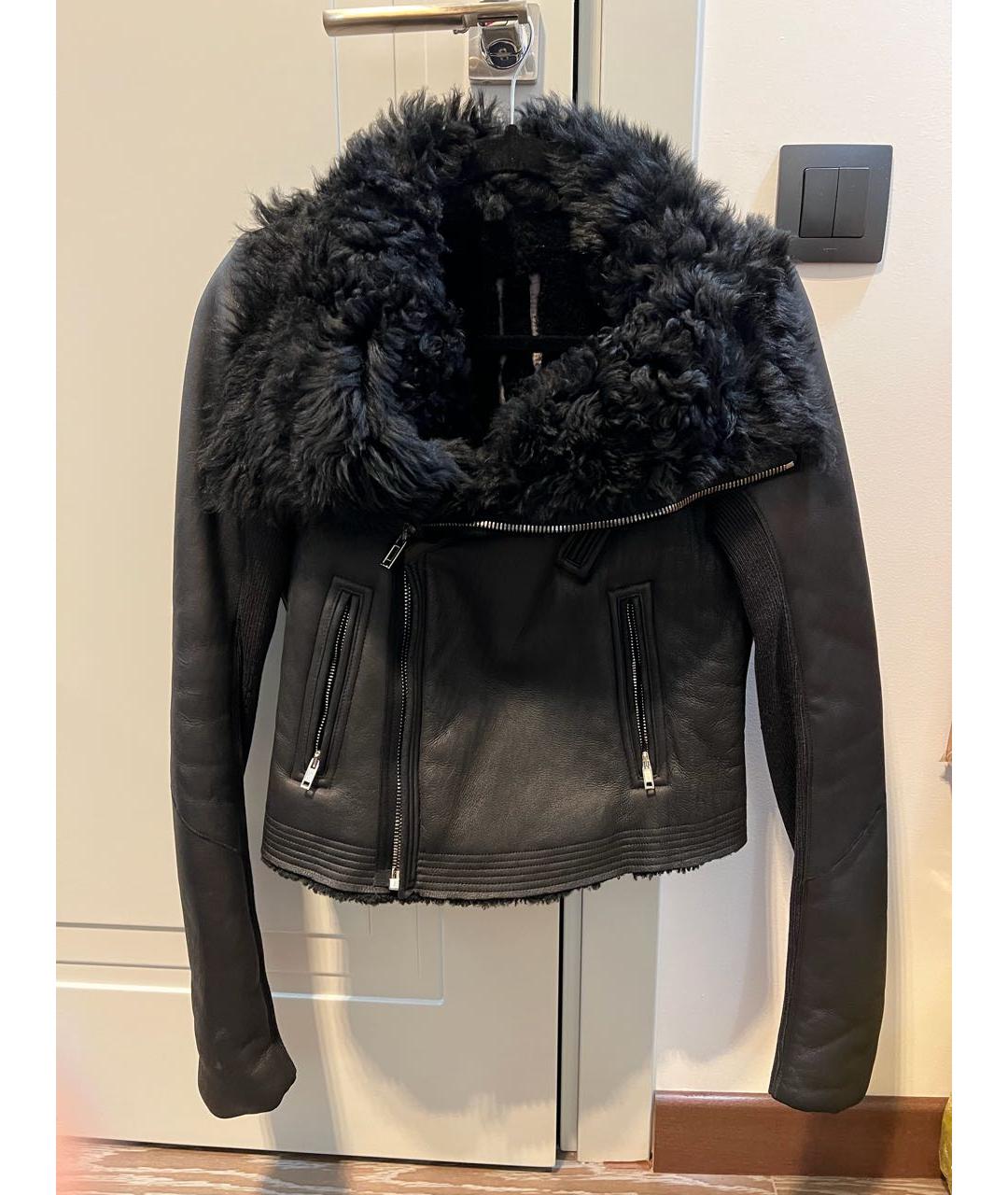 RICK OWENS Черная дубленка, фото 9