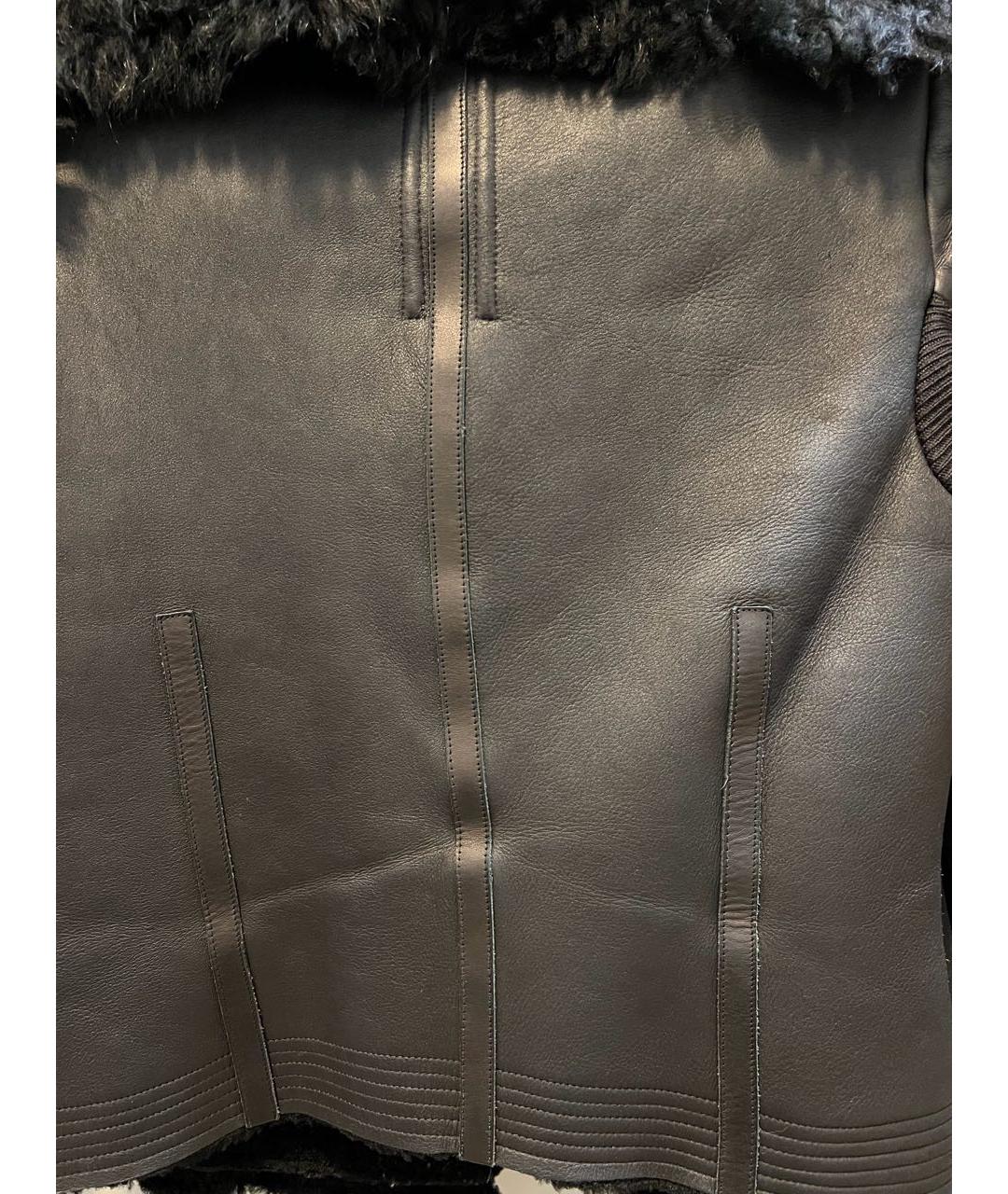 RICK OWENS Черная дубленка, фото 7