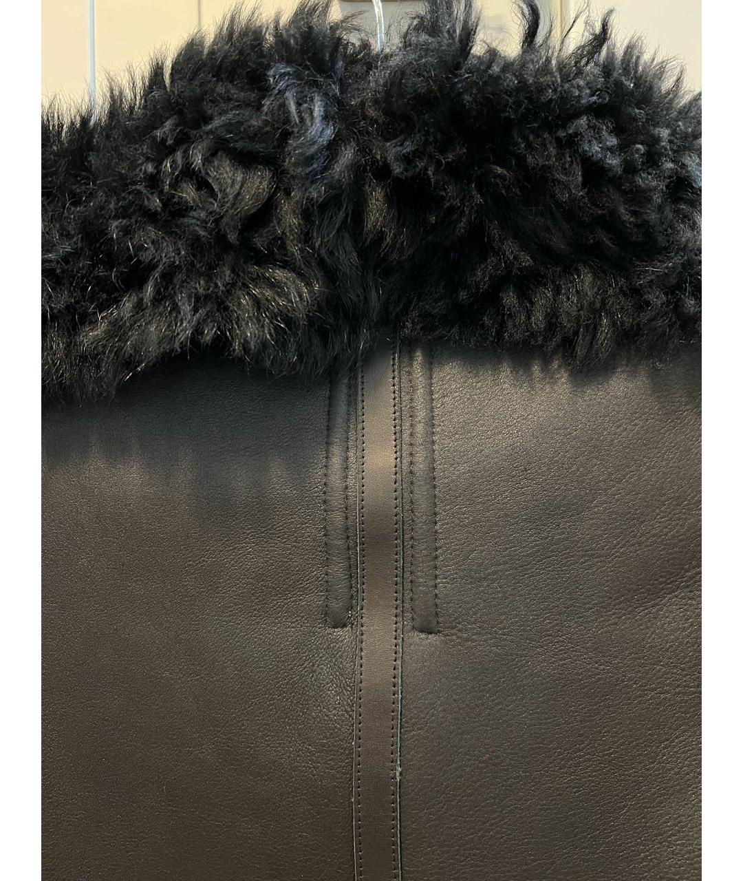 RICK OWENS Черная дубленка, фото 5