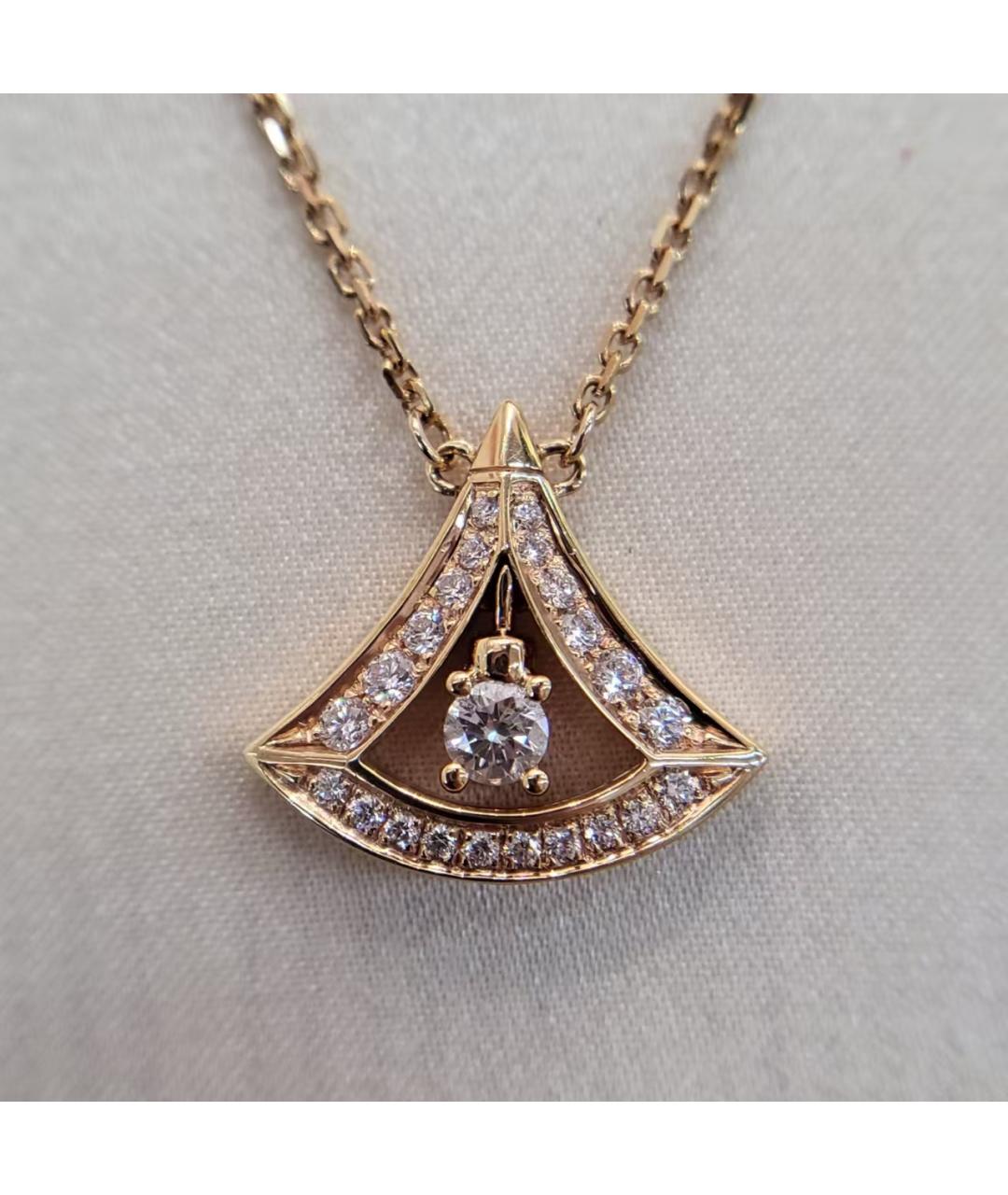 BVLGARI Золотая подвеска из розового золота, фото 4