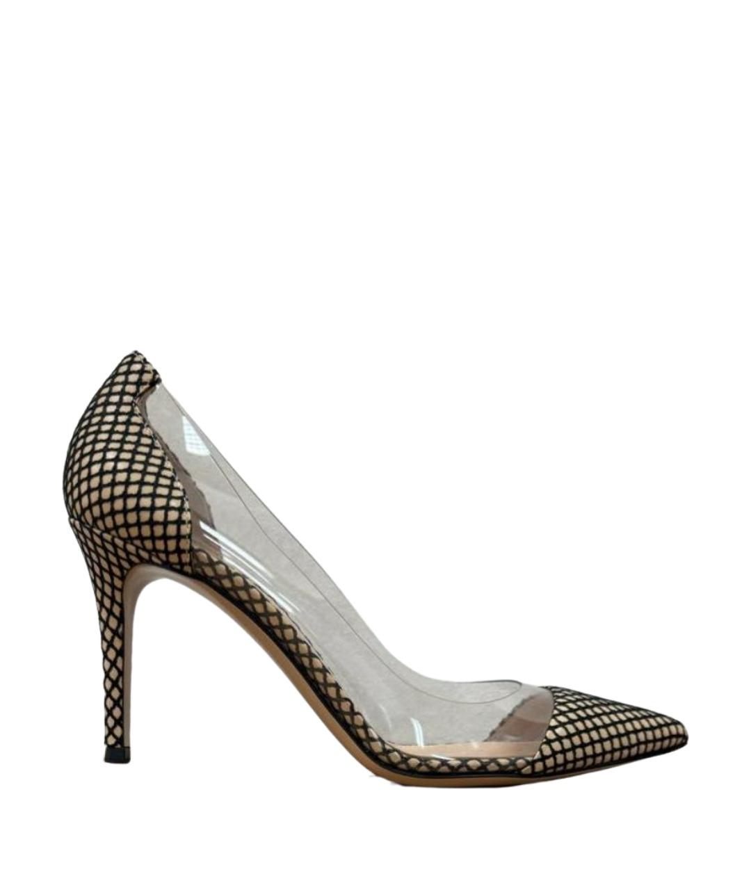 GIANVITO ROSSI Бежевые кожаные туфли, фото 1